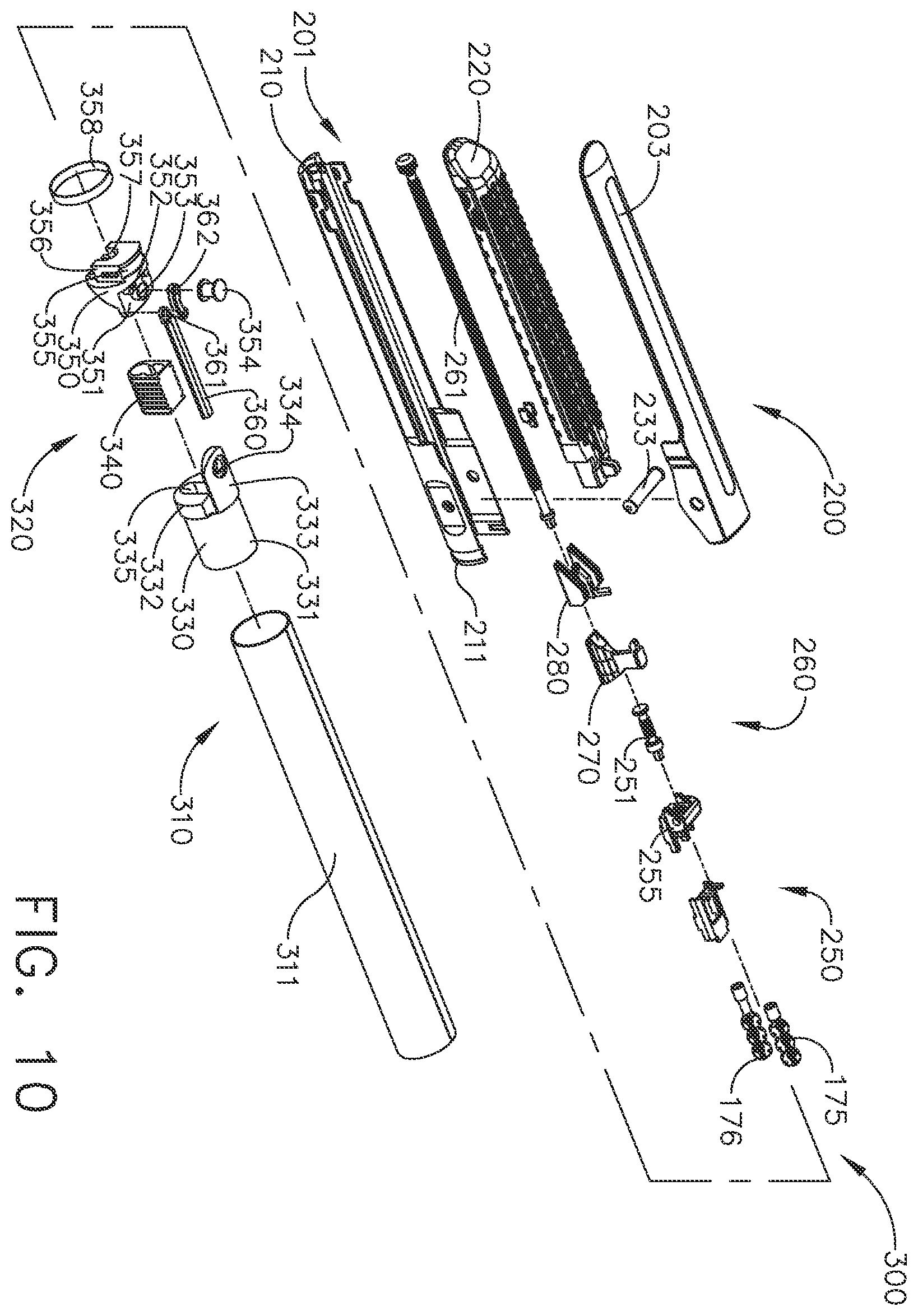 Patent US11793516 Figure 10 – Surgical staple cartridge comprising longitudinal support beam