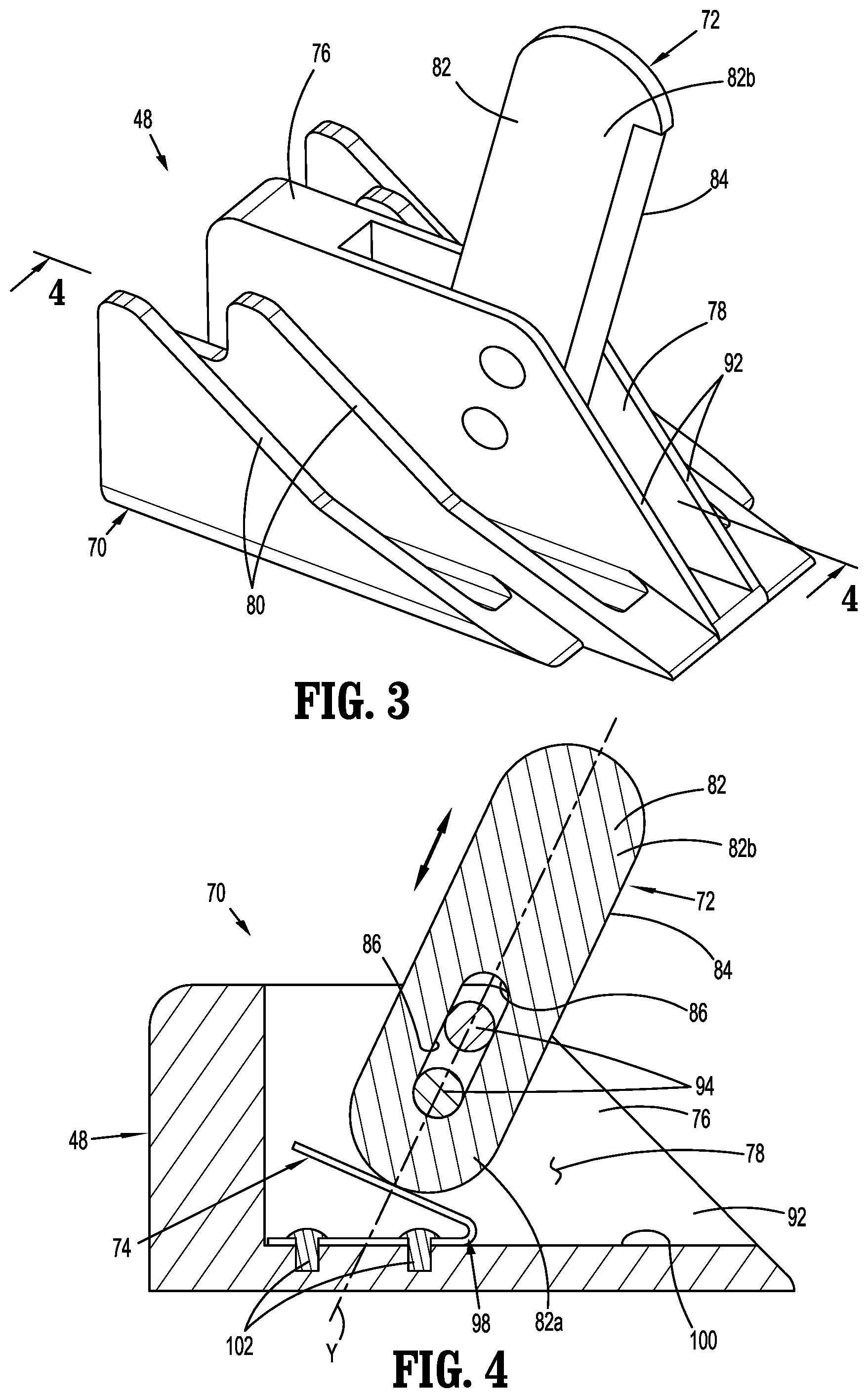 Patent US11793517 Figure 3 – Linear stapling device with vertically movable knife