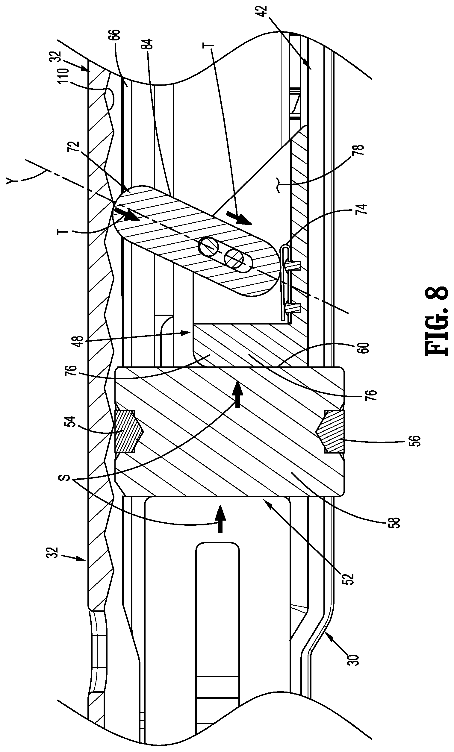 Patent US11793517 Figure 6 – Linear stapling device with vertically movable knife