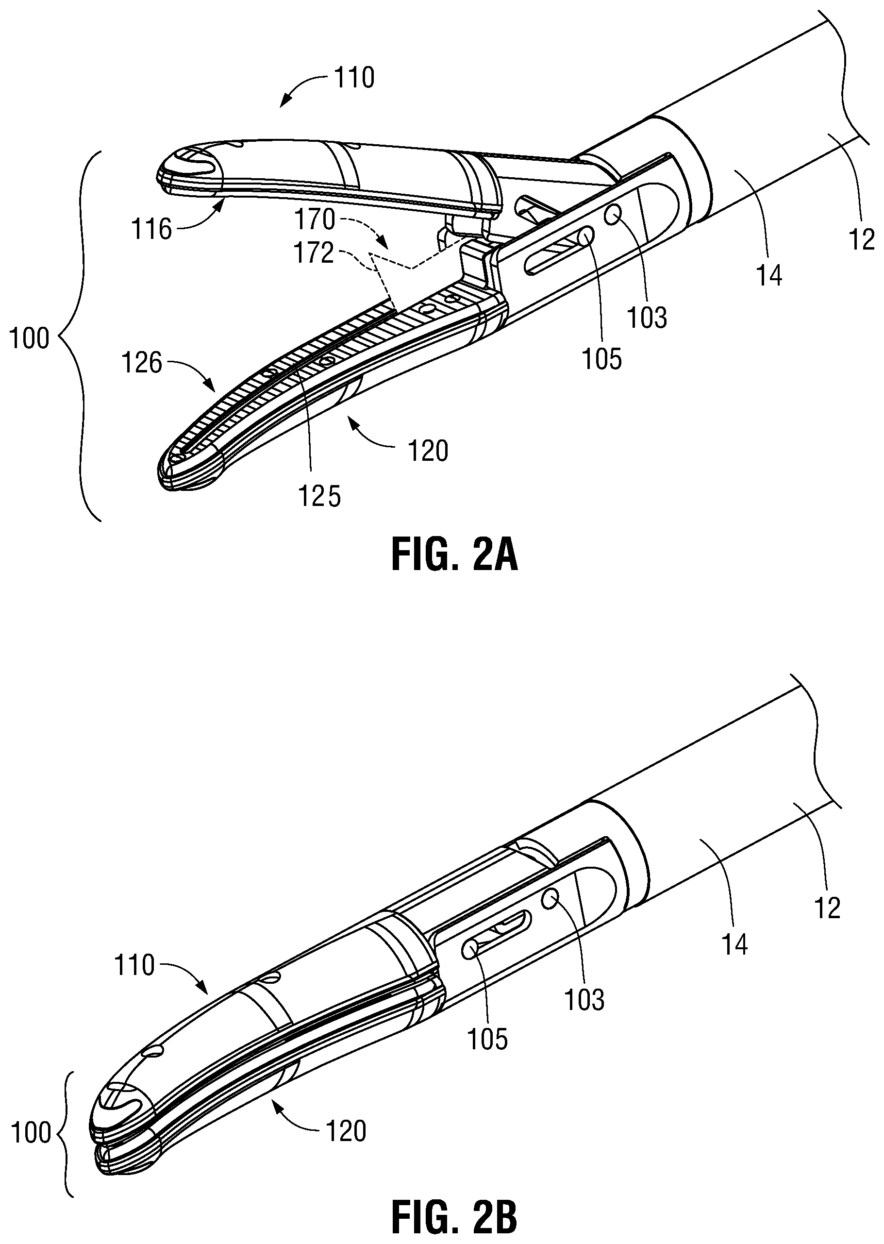 Patent US11793520 Figure 2 – Trigger mechanisms for surgical instruments and surgical instruments including the same