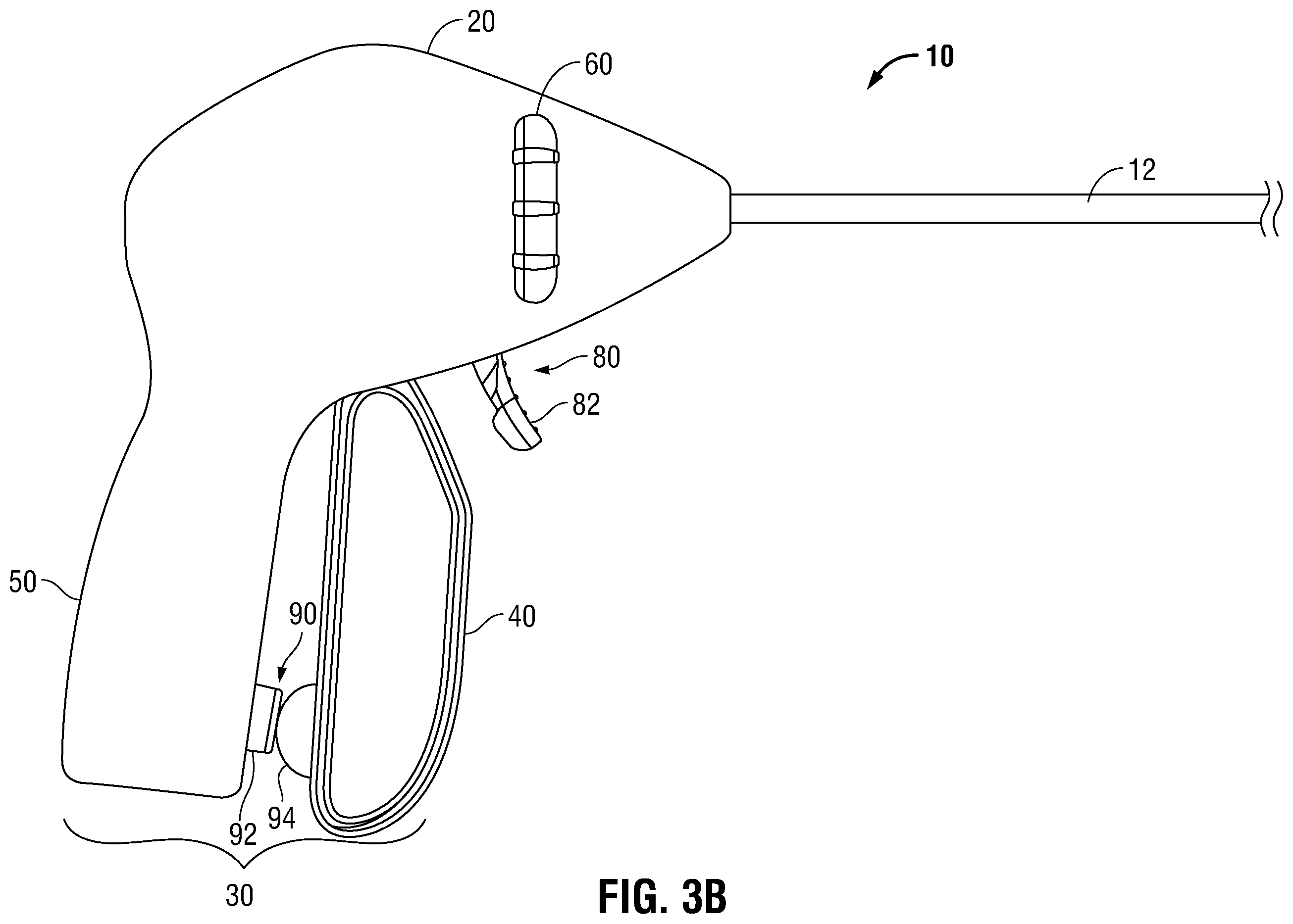 Patent US11793520 Figure 4 – Trigger mechanisms for surgical instruments and surgical instruments including the same