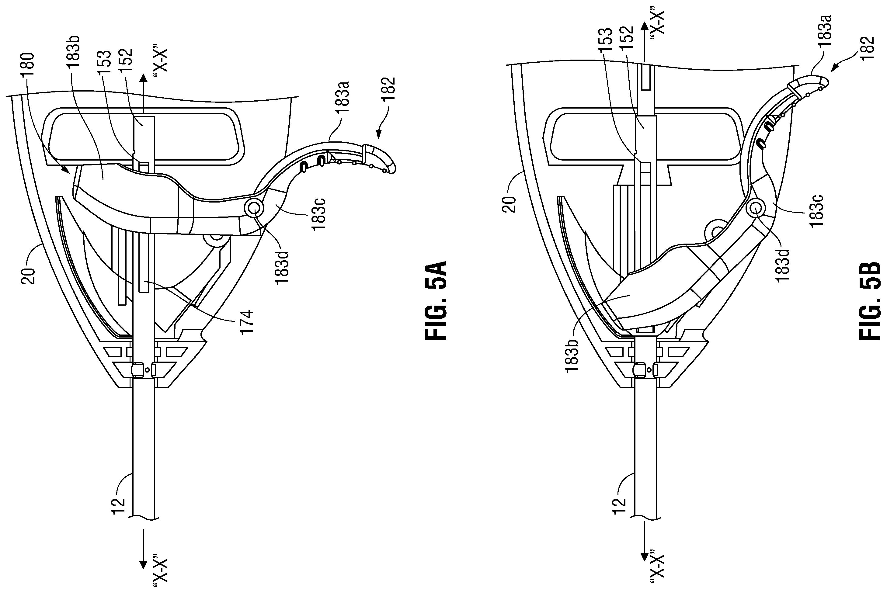 Patent US11793520 Figure 7 – Trigger mechanisms for surgical instruments and surgical instruments including the same