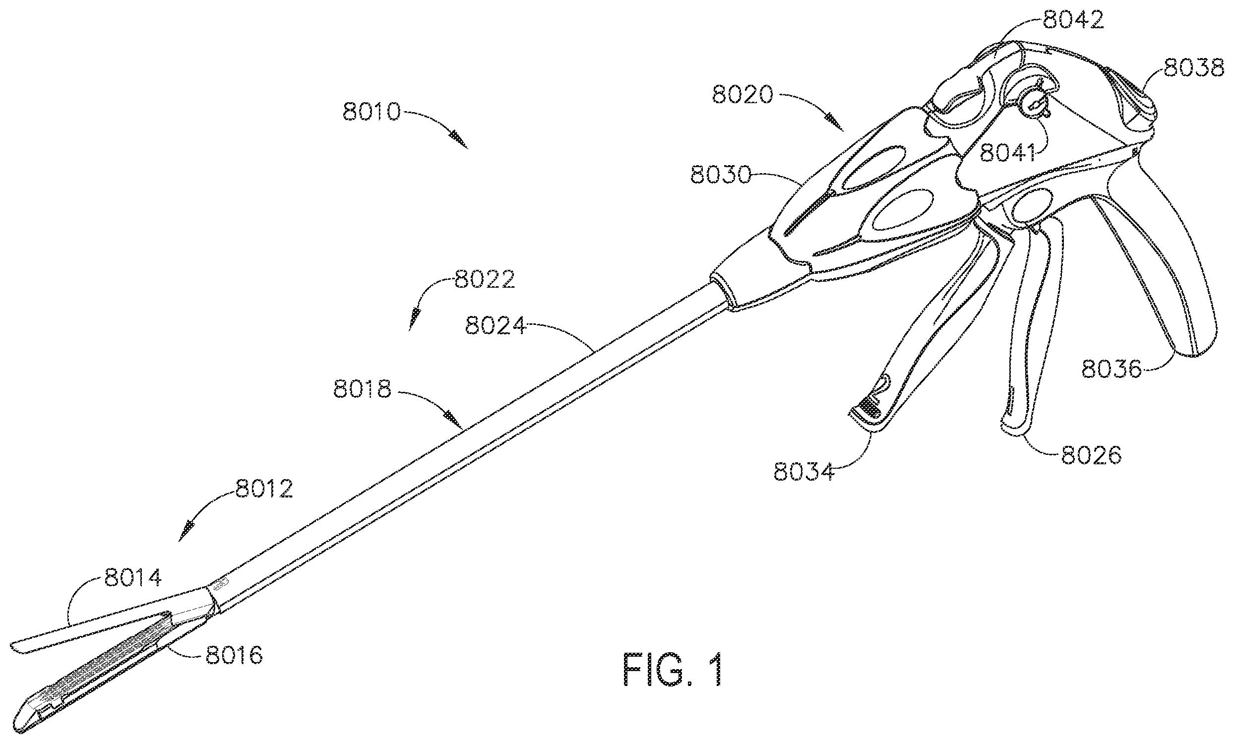 Patent US11793522 Figure 1 – Staple cartridge assembly including a compressible adjunct