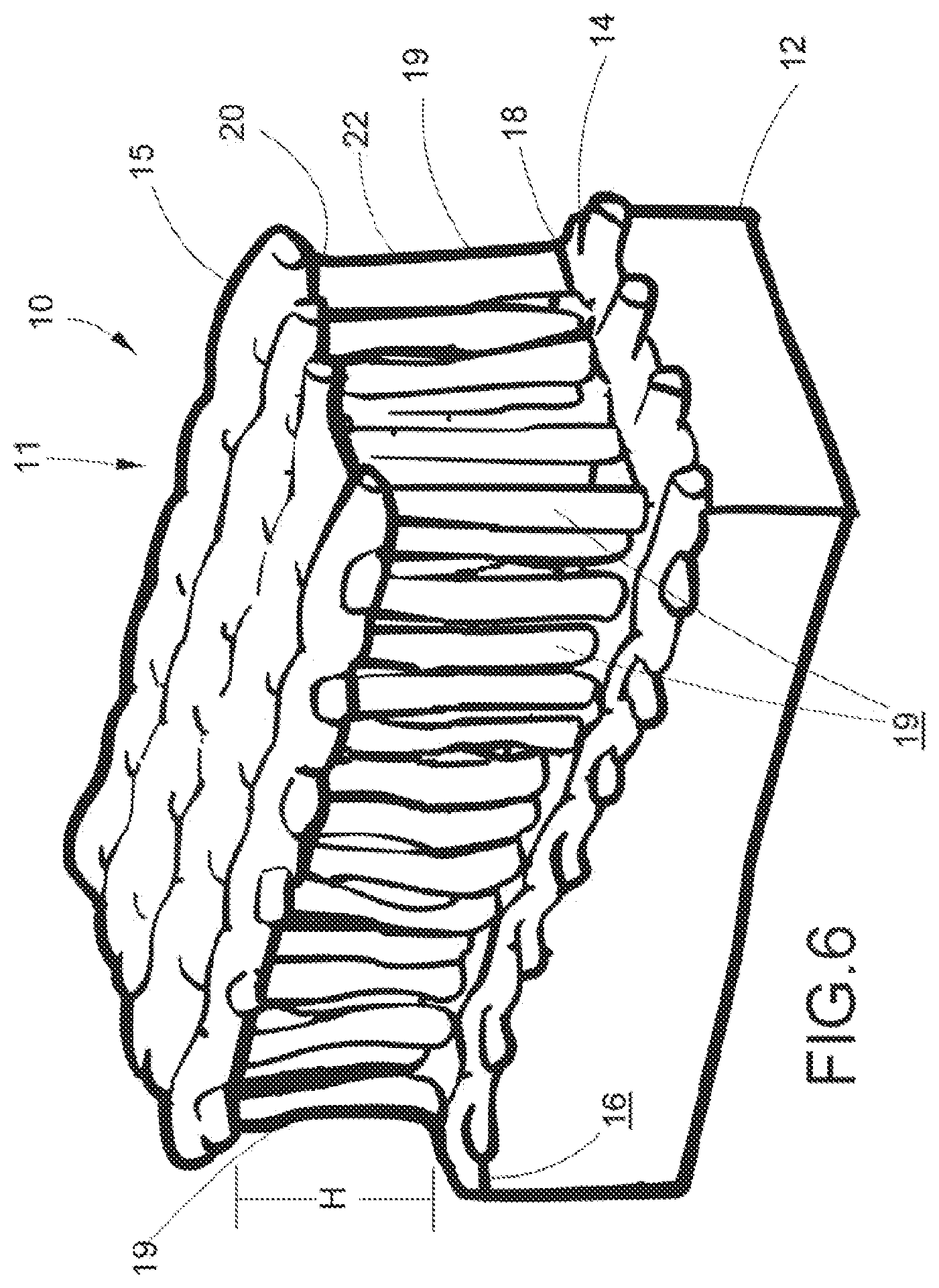Patent US11793522 Figure 4 – Staple cartridge assembly including a compressible adjunct