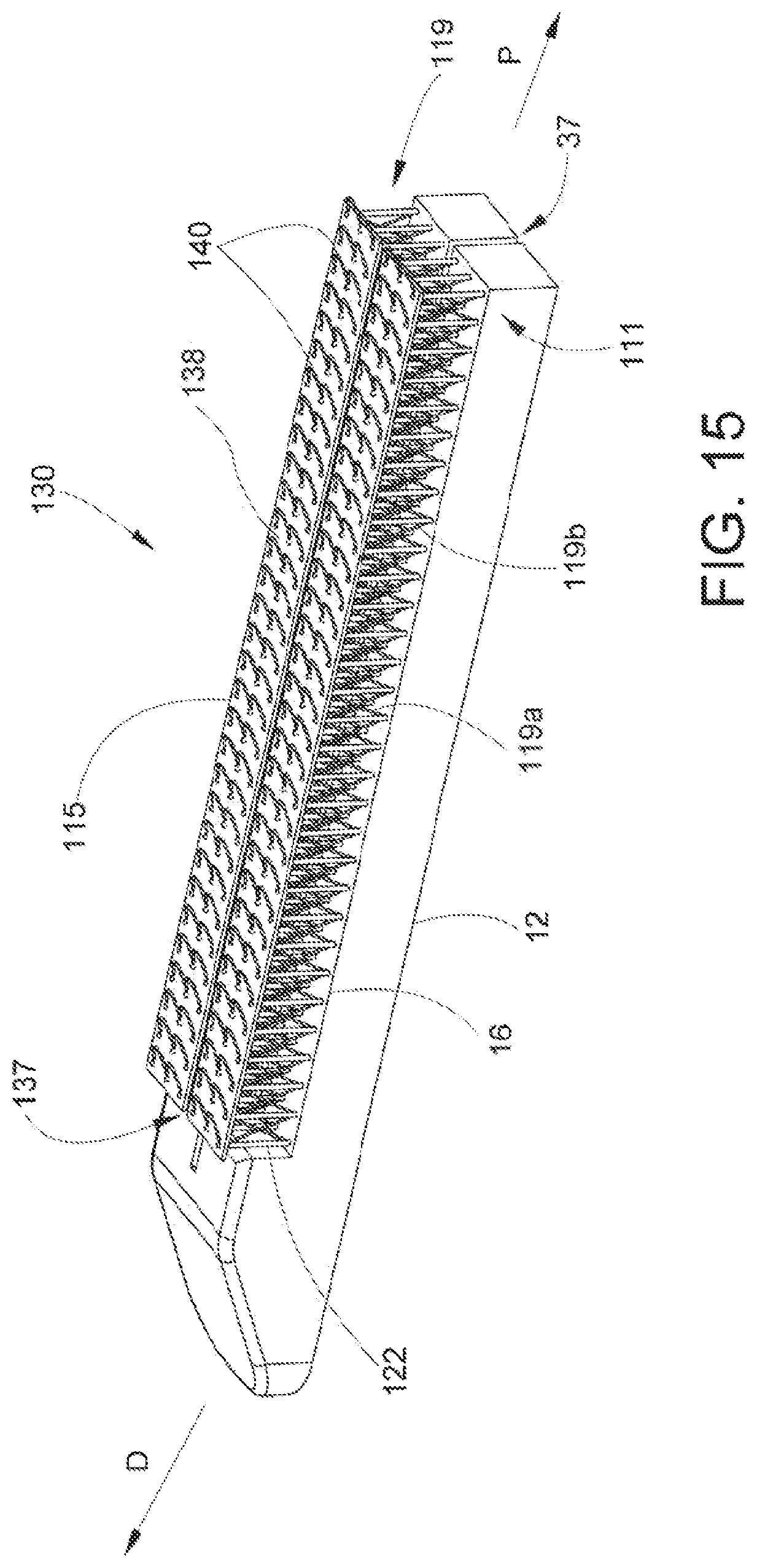 Patent US11793522 Figure 15 – Staple cartridge assembly including a compressible adjunct