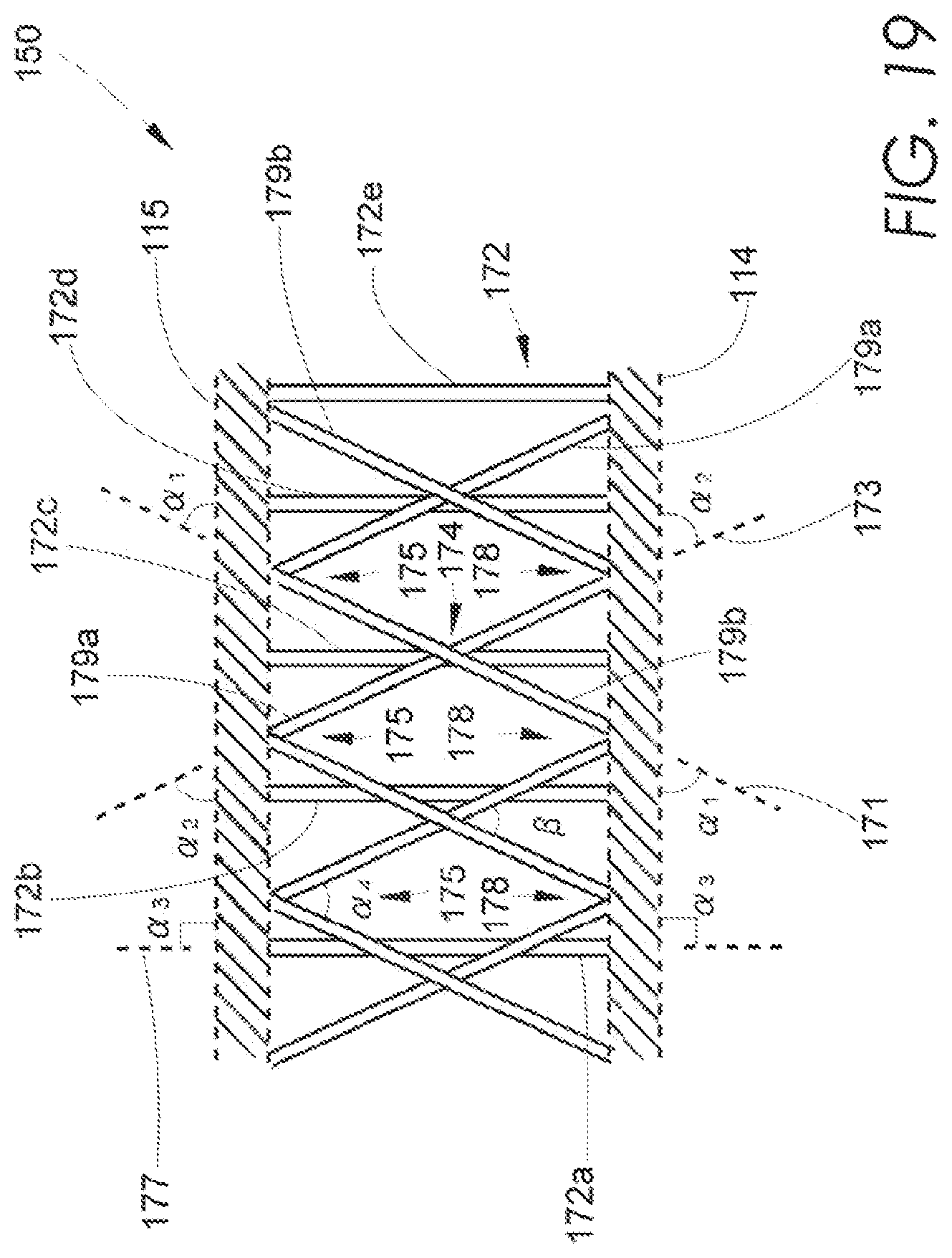 Patent US11793522 Figure 19 – Staple cartridge assembly including a compressible adjunct