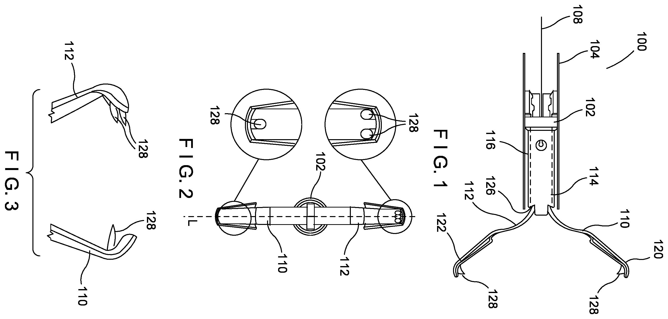 Patent US11793525 Figure 1 – Aggressive featured clips with improved tissue retention
