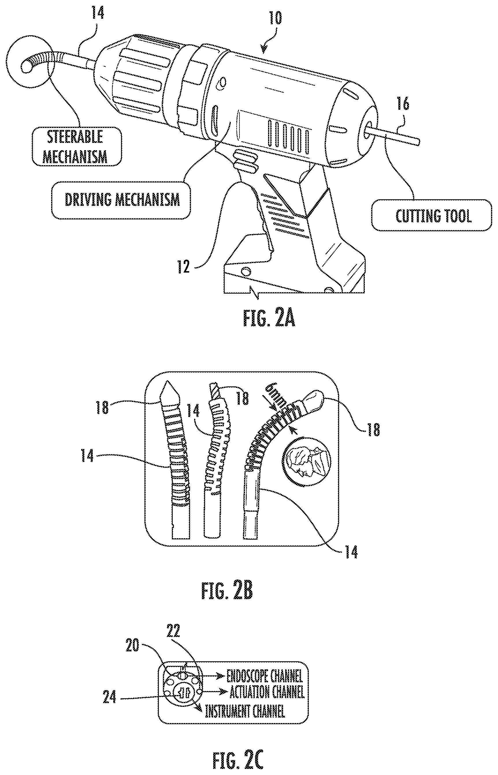 Patent US11793526 Figure 2 – Steerable drill for minimally-invasive surgery