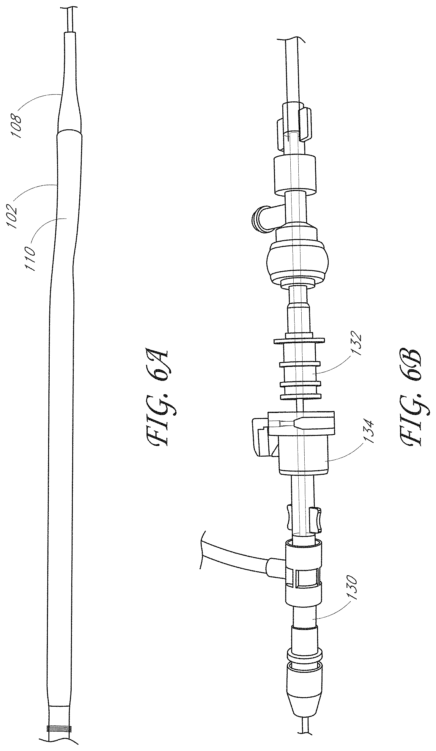 Patent US11793531 Figure 6 – Axial lengthening thrombus capture system, tensioning system and expandable funnel catheter