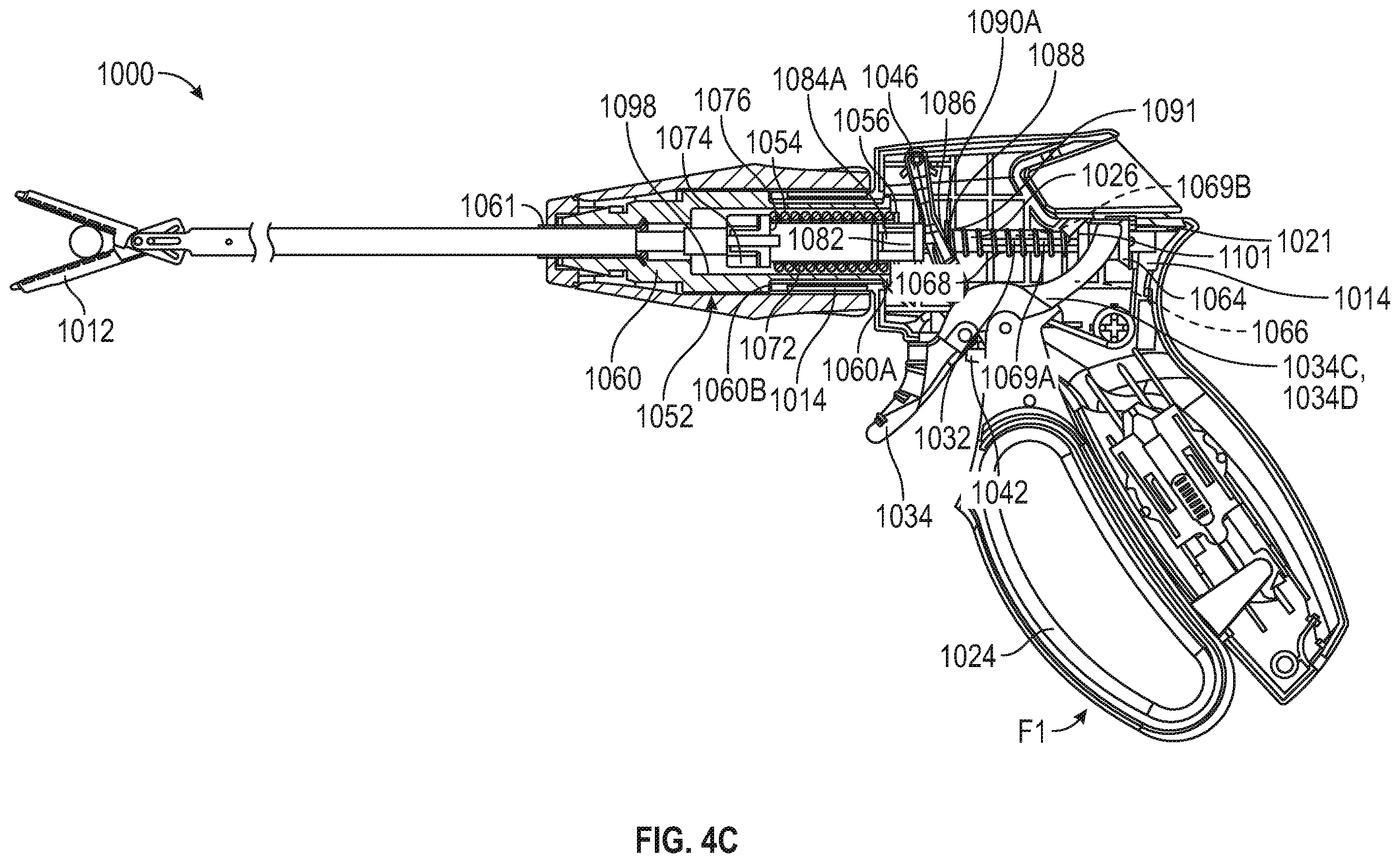 Patent US11793534 Figure 11 – Forceps having actuator splay control