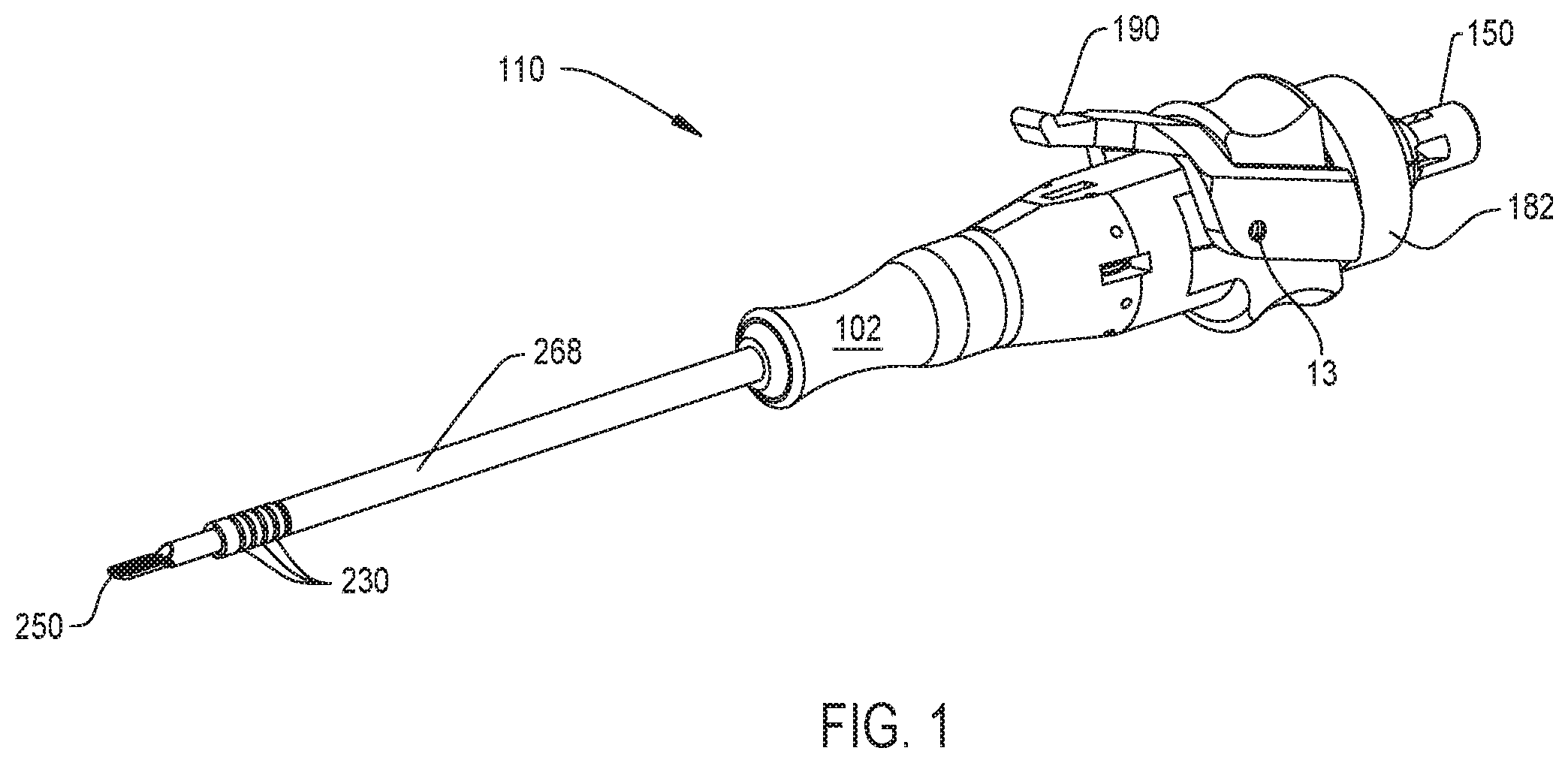 Patent US11793536 — Surgical tool having cables for selectively steering and locking a shaft in a bend — Figure 1