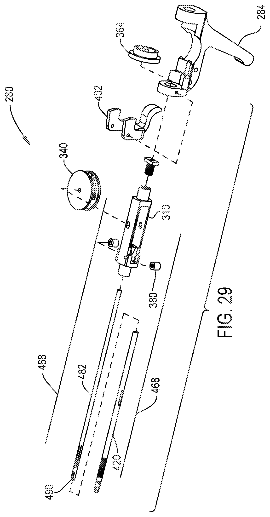 Patent US11793536 Figure 15 – Surgical tool having cables for selectively steering and locking a shaft in a bend