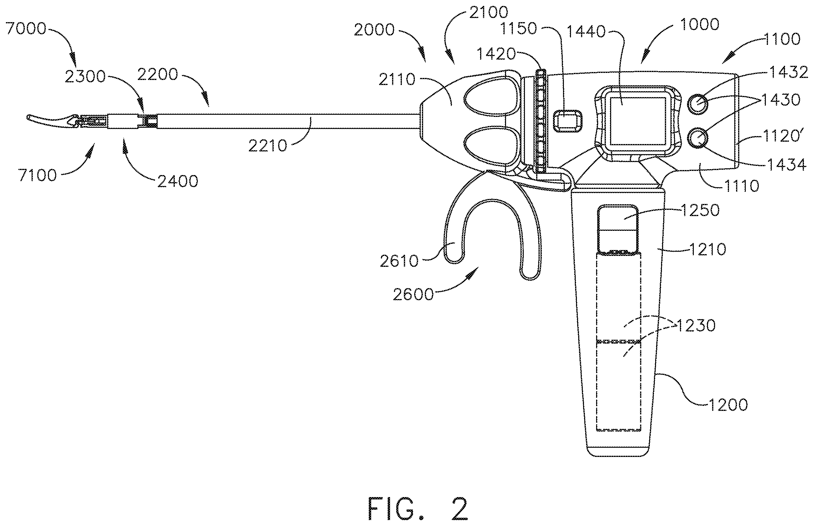 Patent US11793537 Figure 2 – Surgical instrument comprising an adaptive electrical system