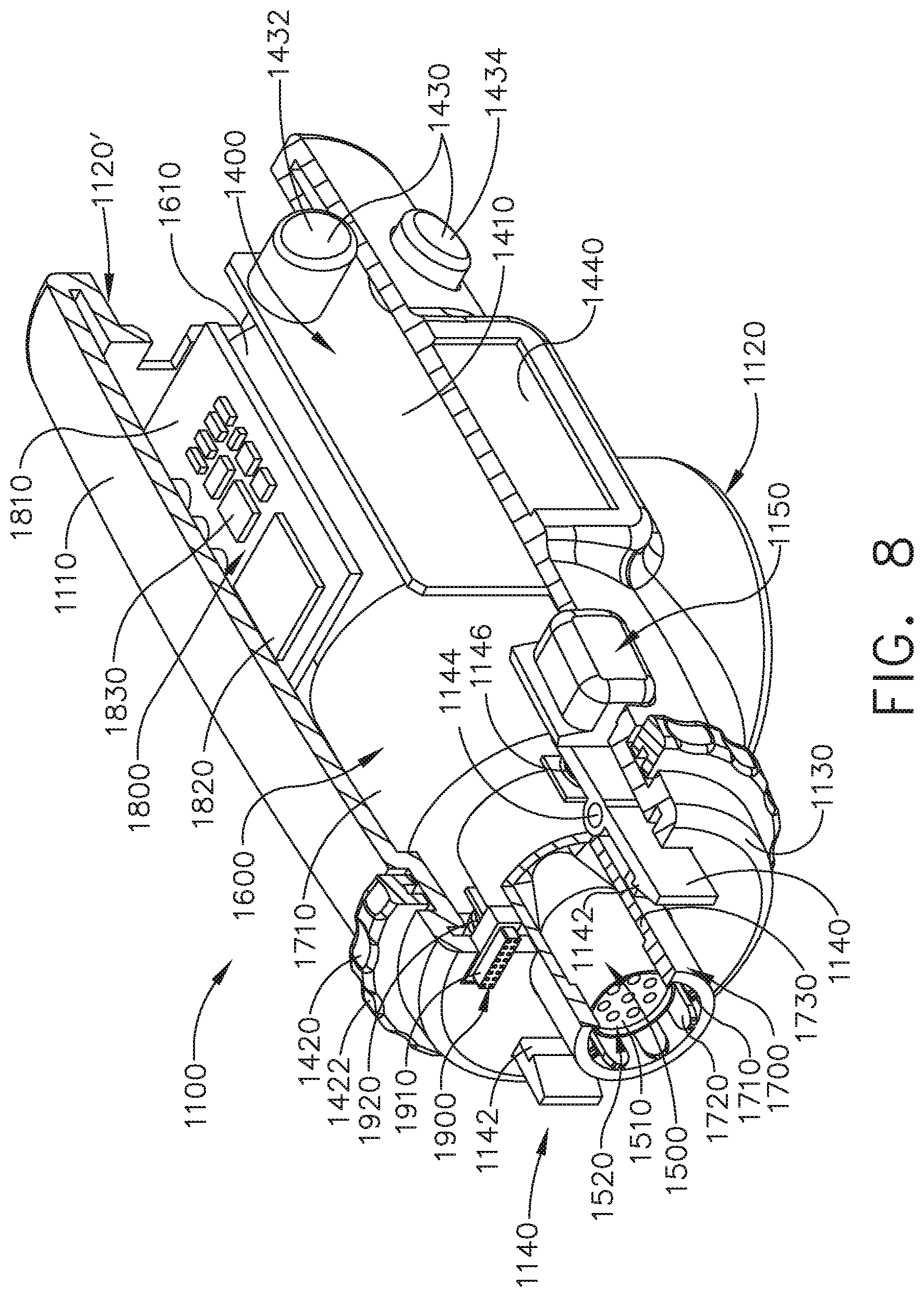 Patent US11793537 Figure 8 – Surgical instrument comprising an adaptive electrical system