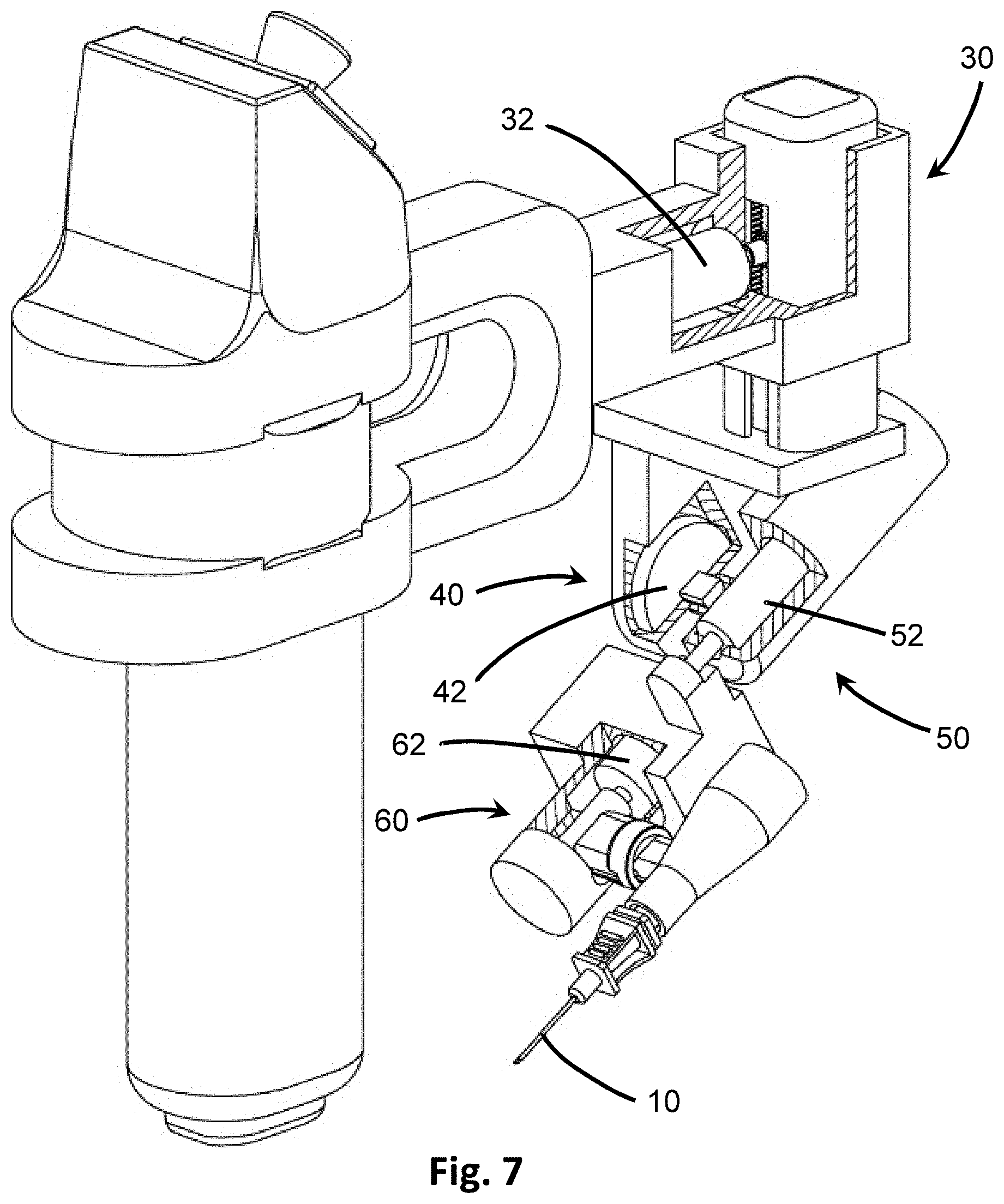 Patent US11793543 Figure 8 – Device and method for automated insertion of penetrating member