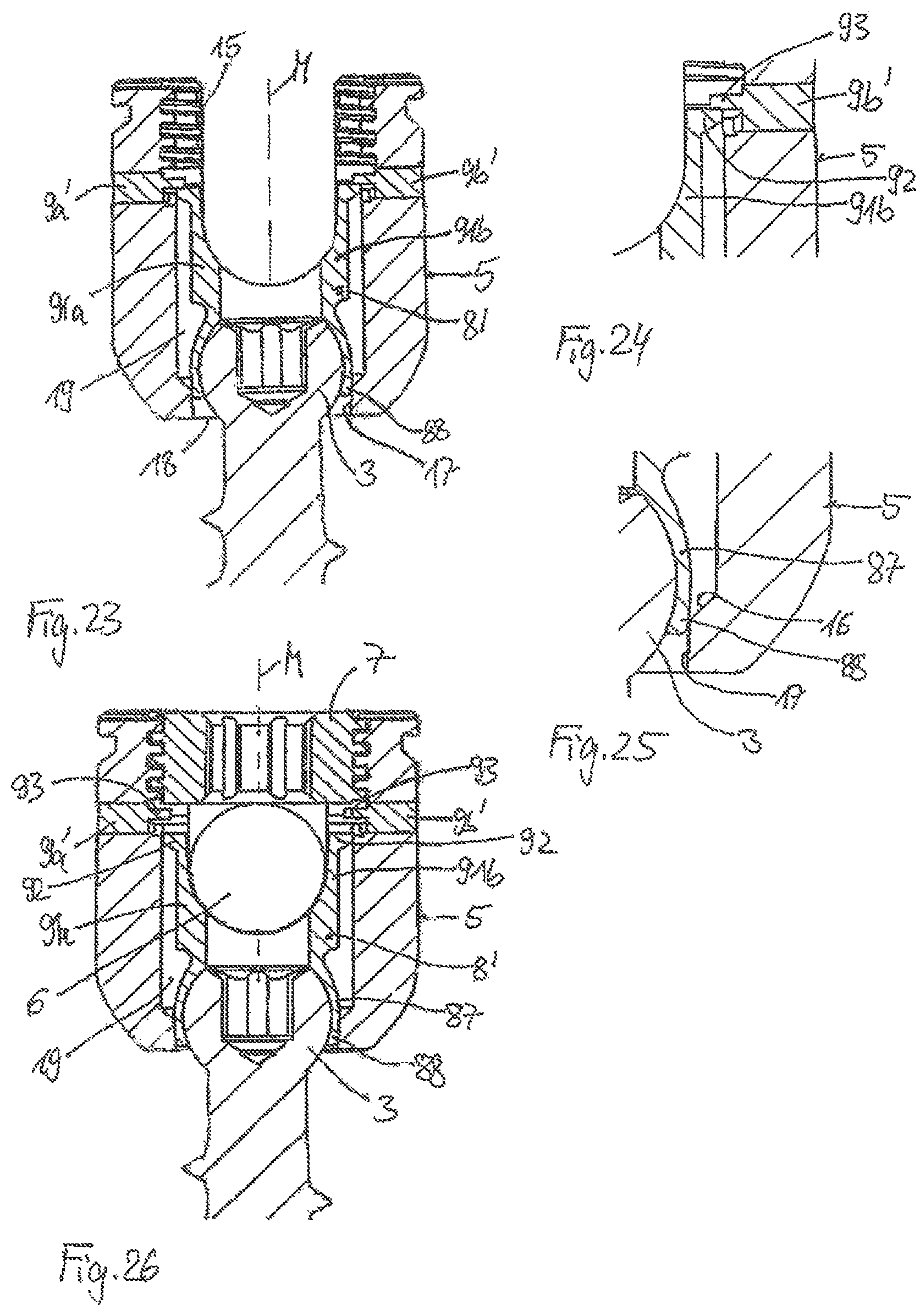 Patent US11793552 Figure 8 – Receiving part for receiving a rod for coupling the rod to a bone anchoring element and a bone anchoring device with such a receiving part