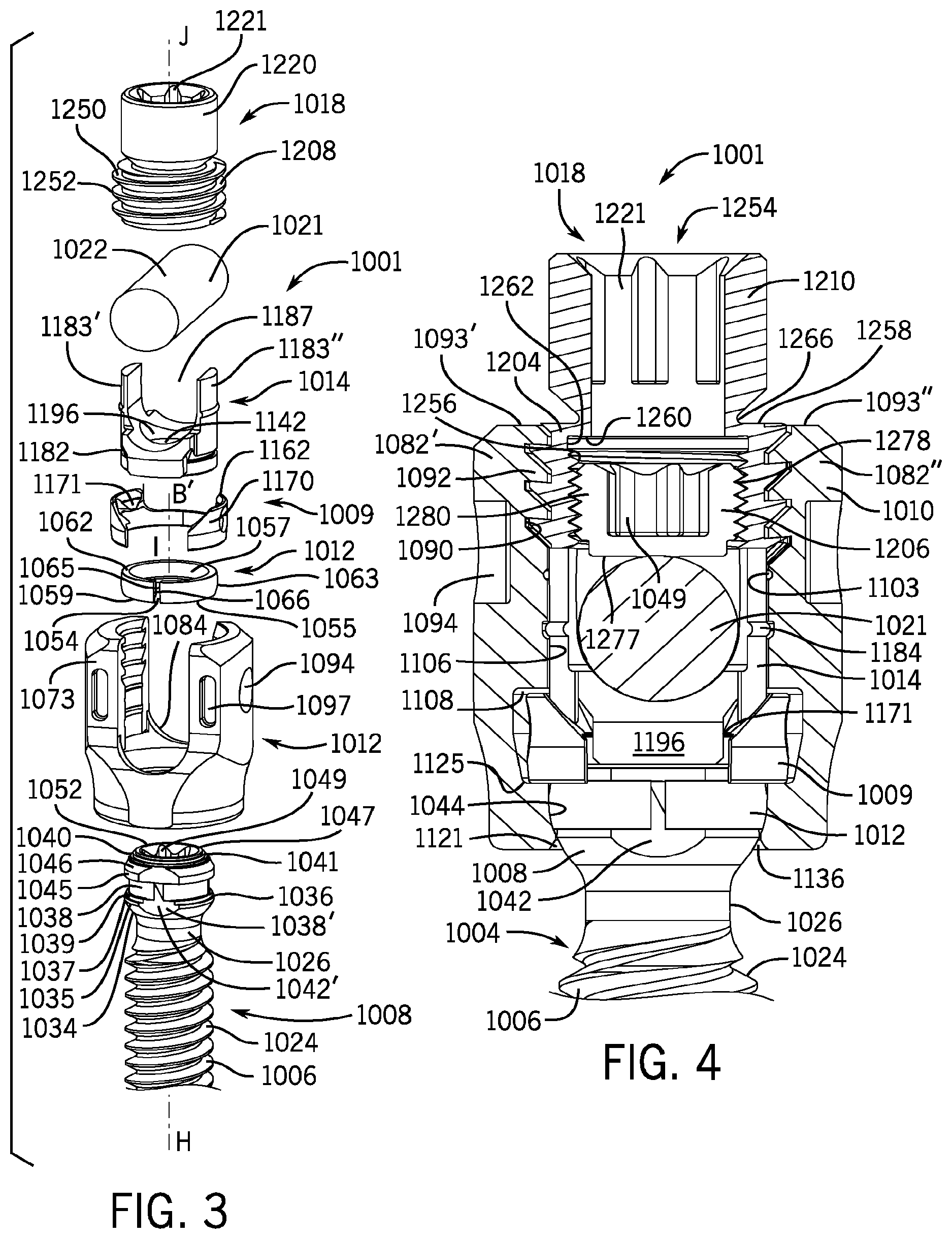 Patent US11793553 Figure 2 – Pivotal bone anchor assembly having first and second split rings and an insert with post-placement tool deployment