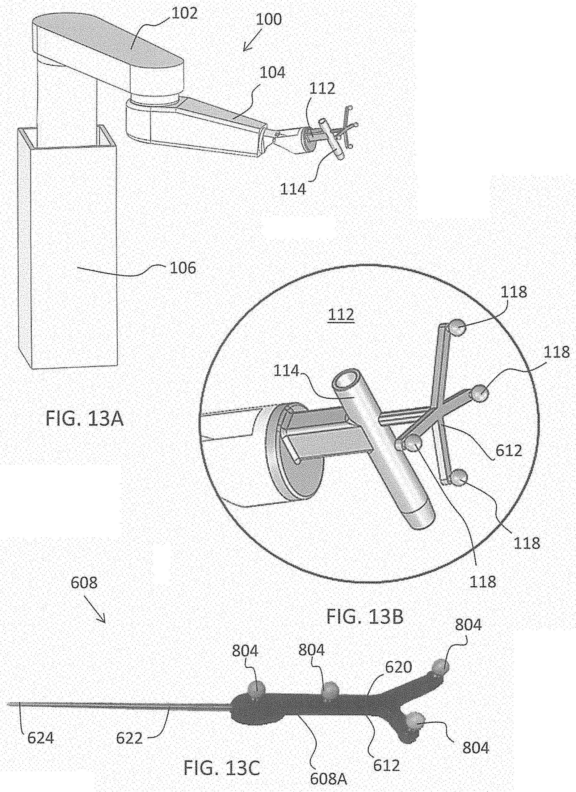 Patent US11793570 Figure 13 – Surgical robotic automation with tracking markers