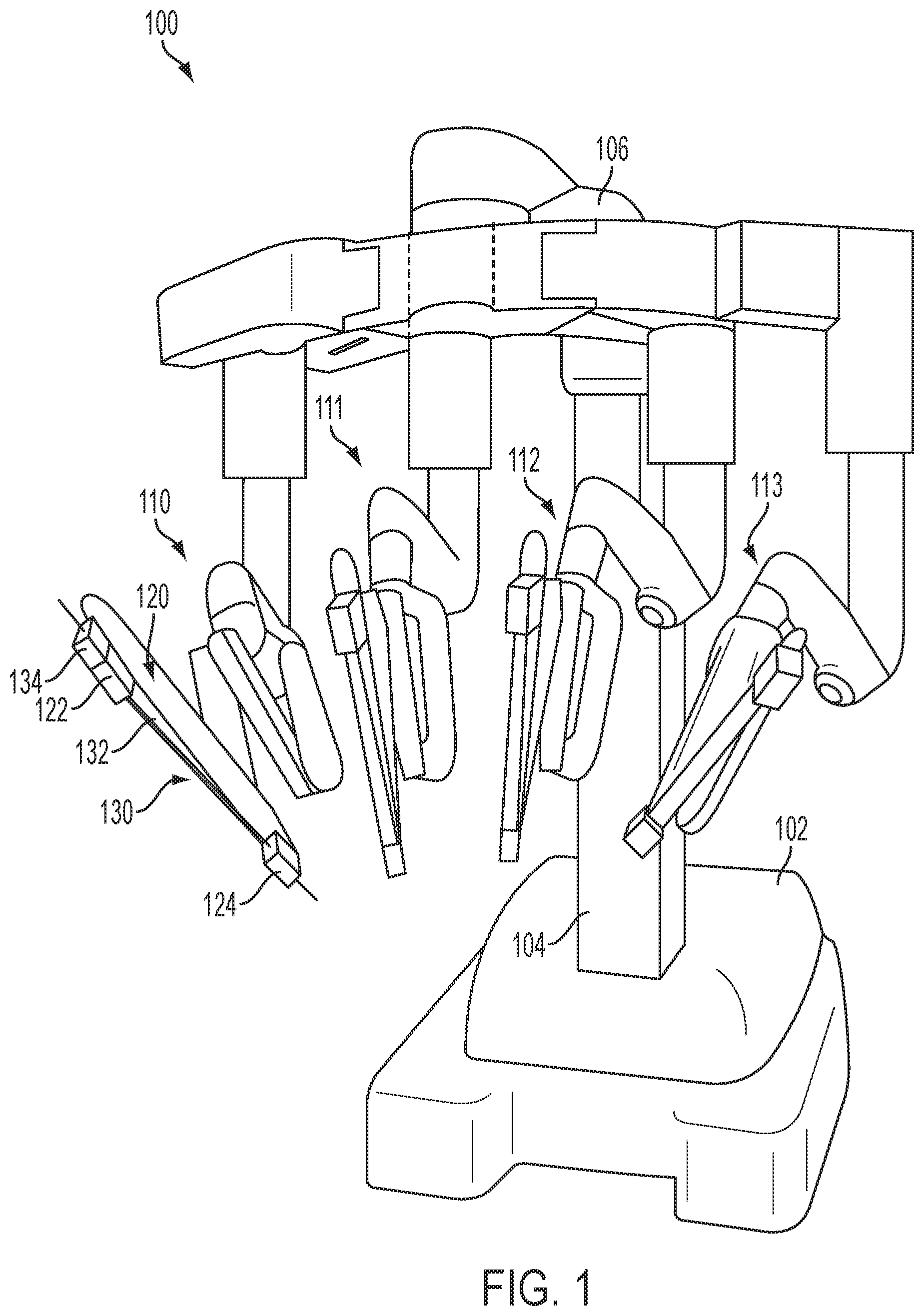 Patent US11793581 Figure 1 – Surgical system with obstacle indication system