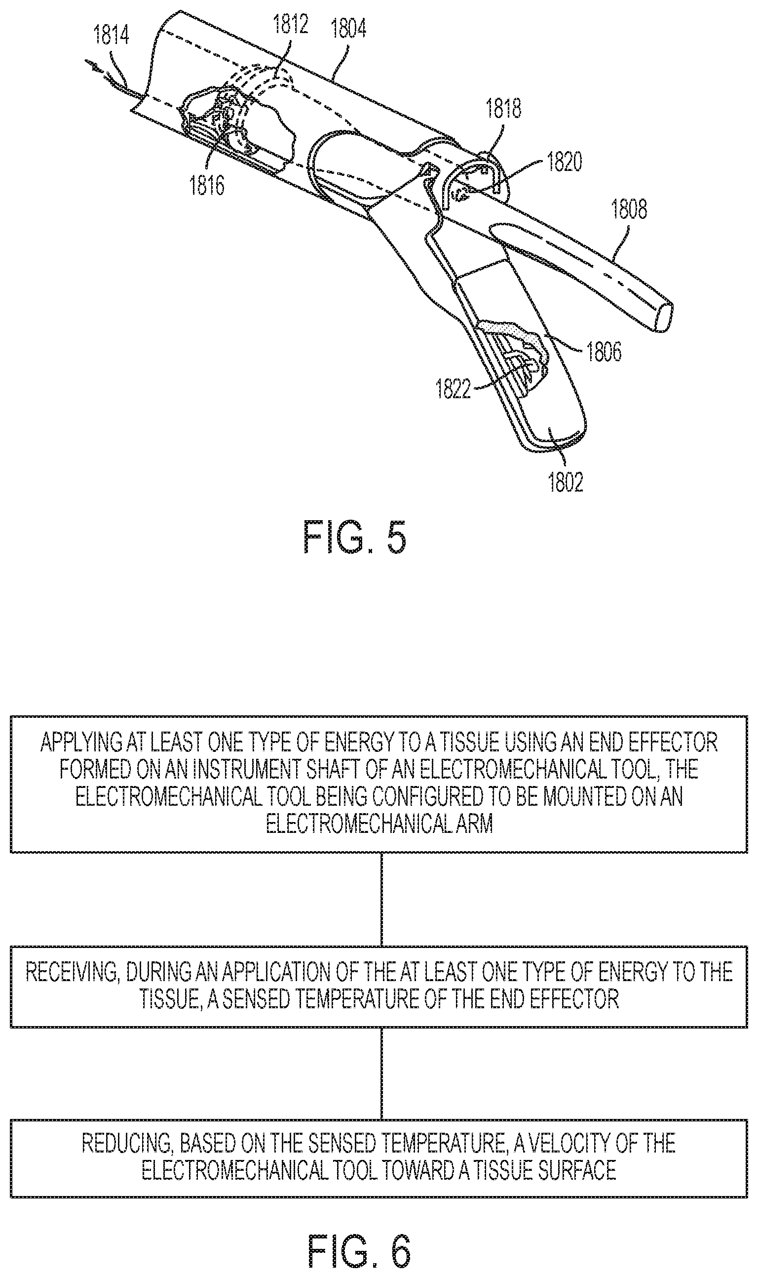 Patent US11793582 Figure 4 – Surgical tool positioning based on sensed parameters