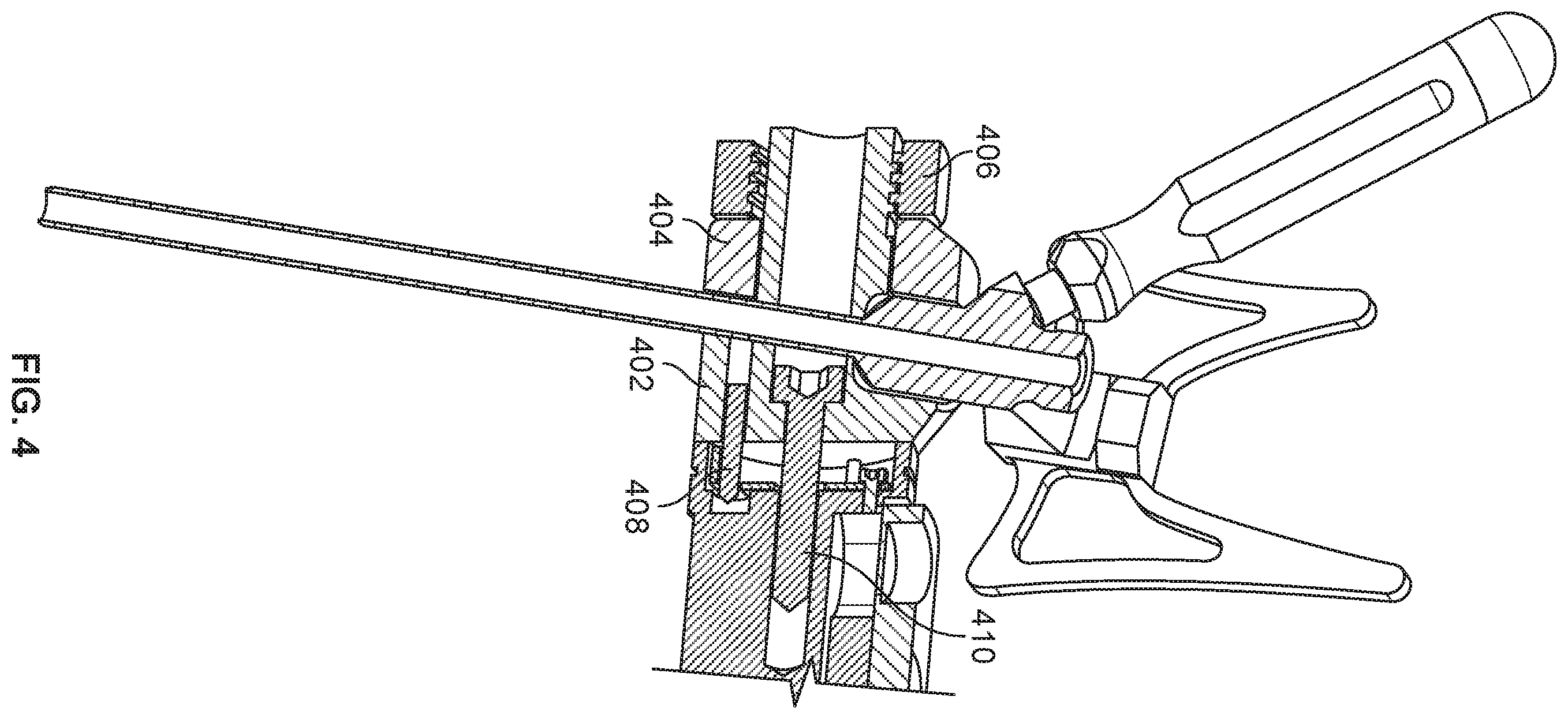 Patent US11793583 Figure 4 – Surgical instrument holder for use with a robotic surgical system