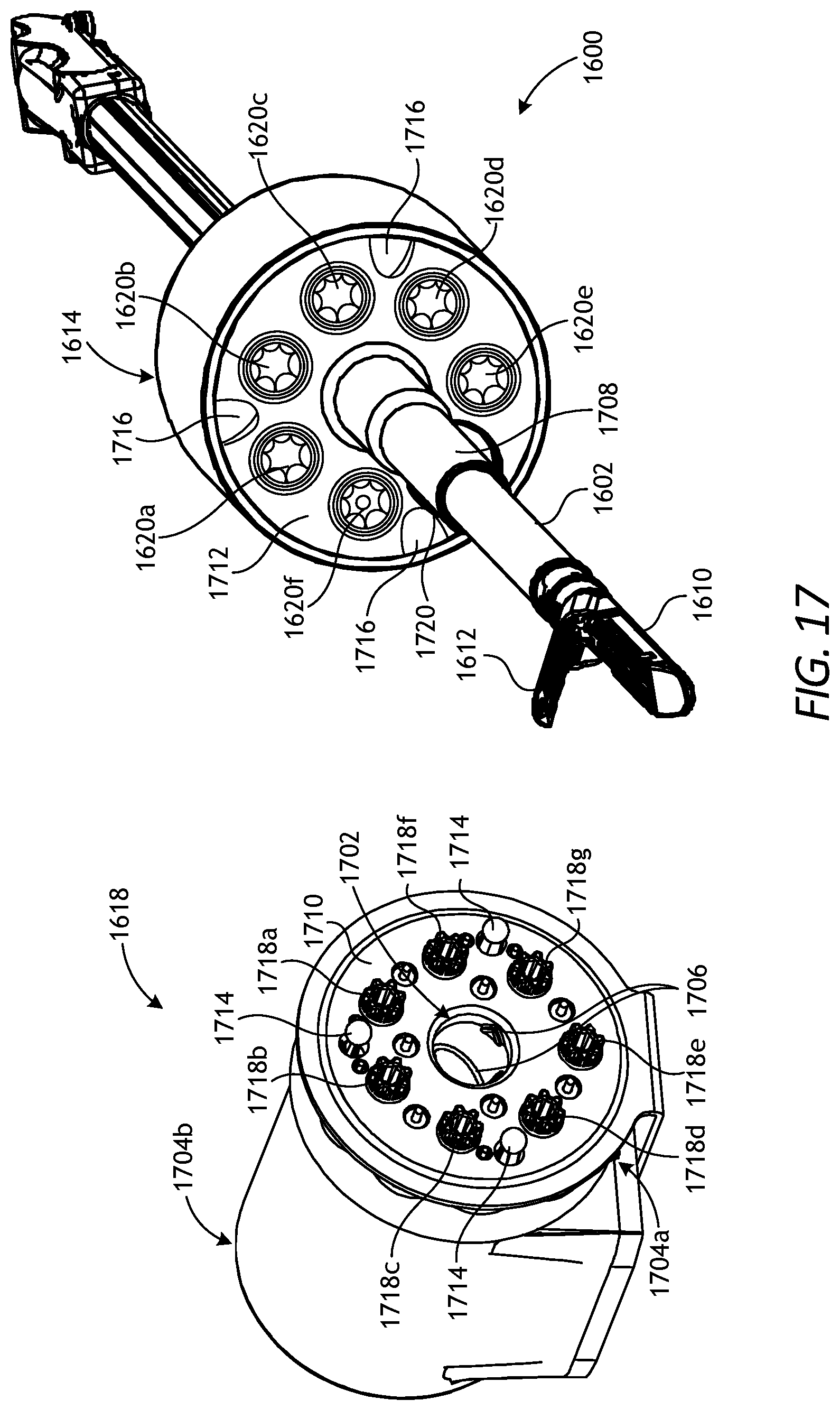 Patent US11793584 Figure 15 – Robotic surgical instruments with rack-based translation and firing transmission