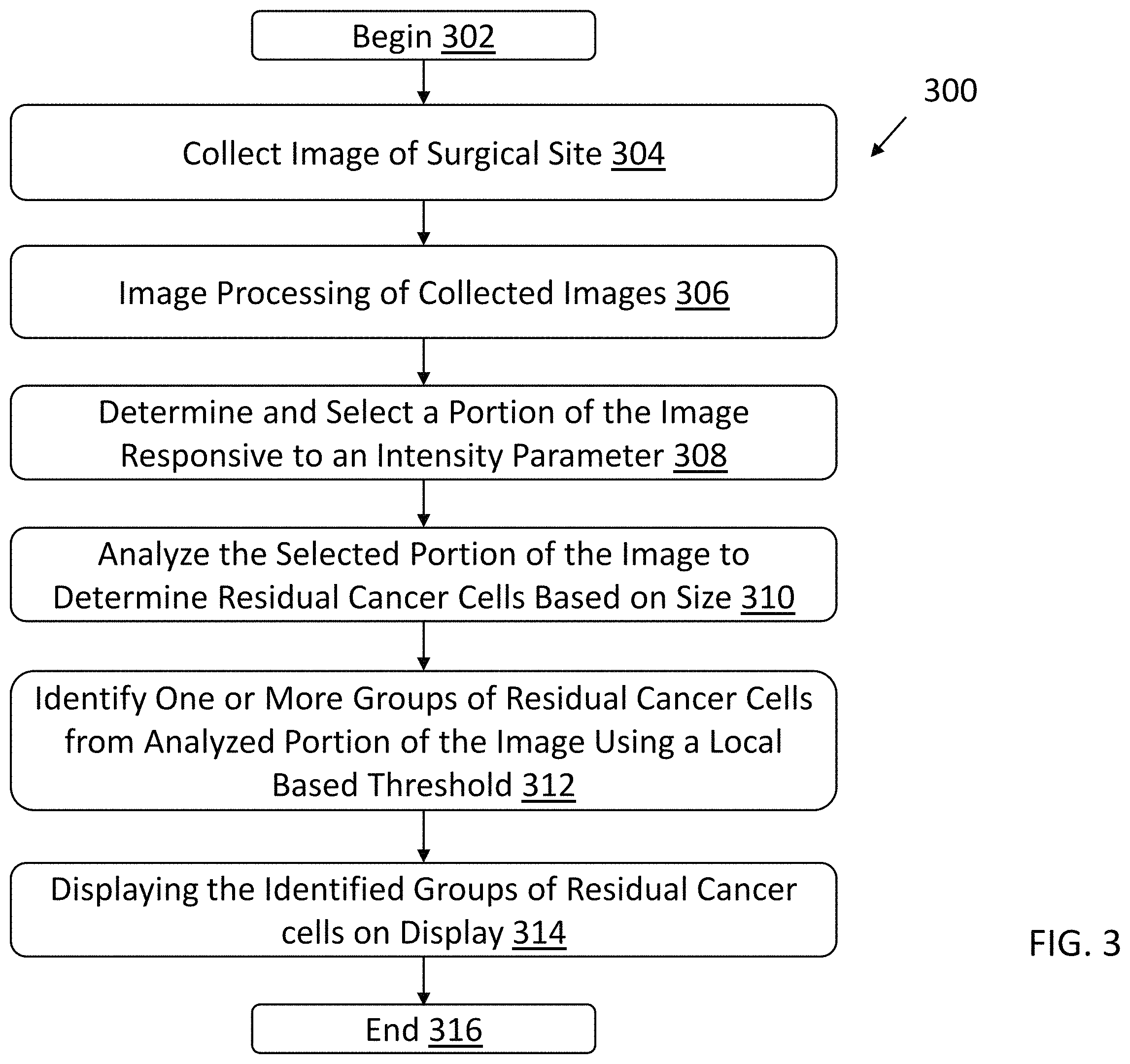 Patent US11793594 Figure 3 – System and method for thresholding for residual cancer cell detection