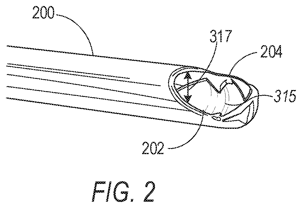 Patent US11793600 Figure 2 – Retractable stylet declog mechanism