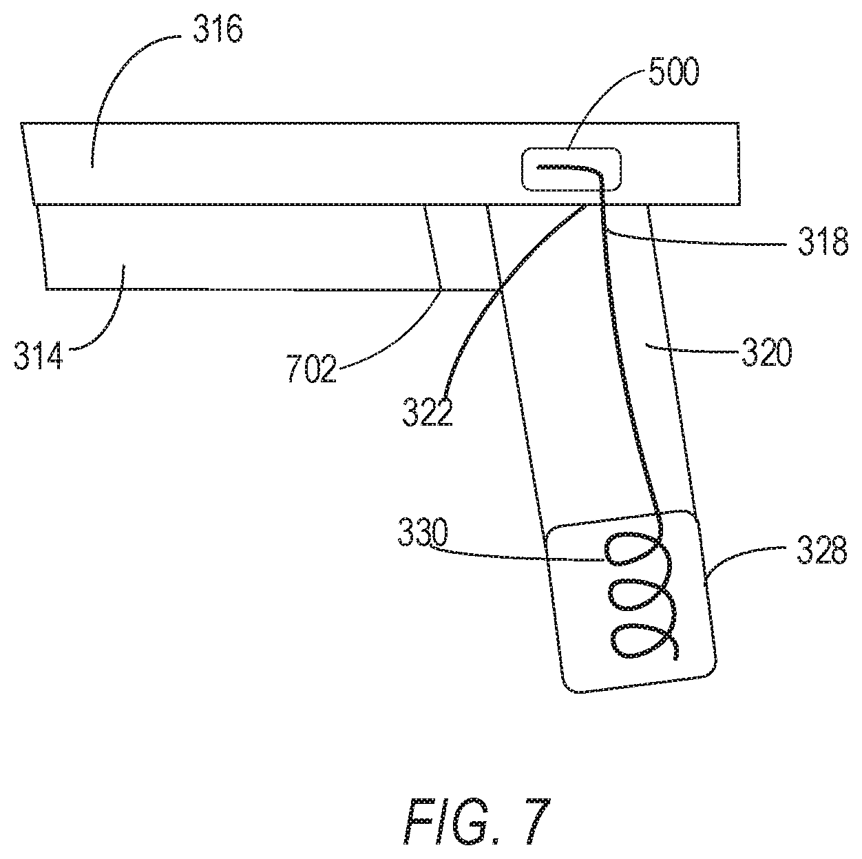 Patent US11793600 Figure 7 – Retractable stylet declog mechanism