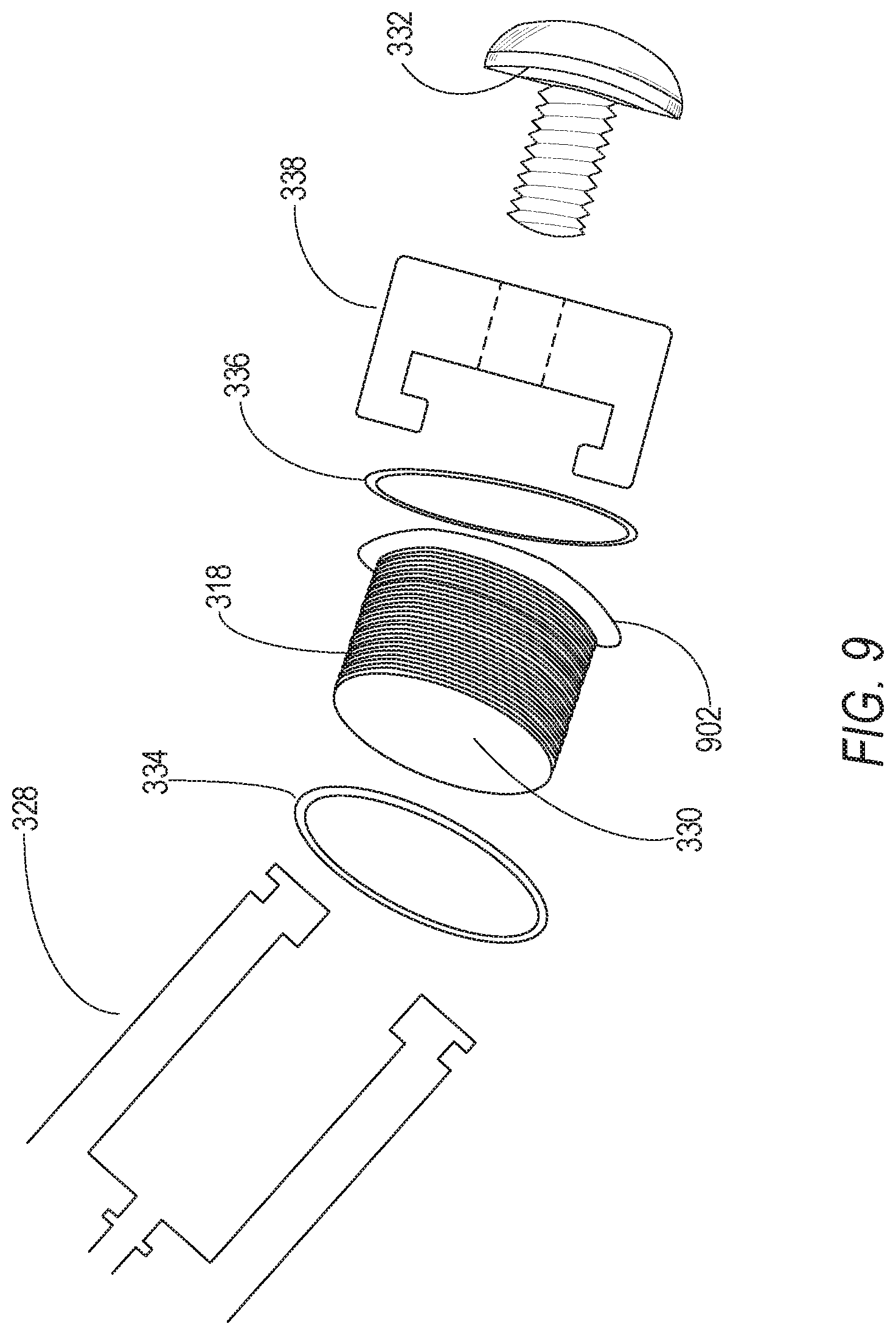 Patent US11793600 Figure 9 – Retractable stylet declog mechanism