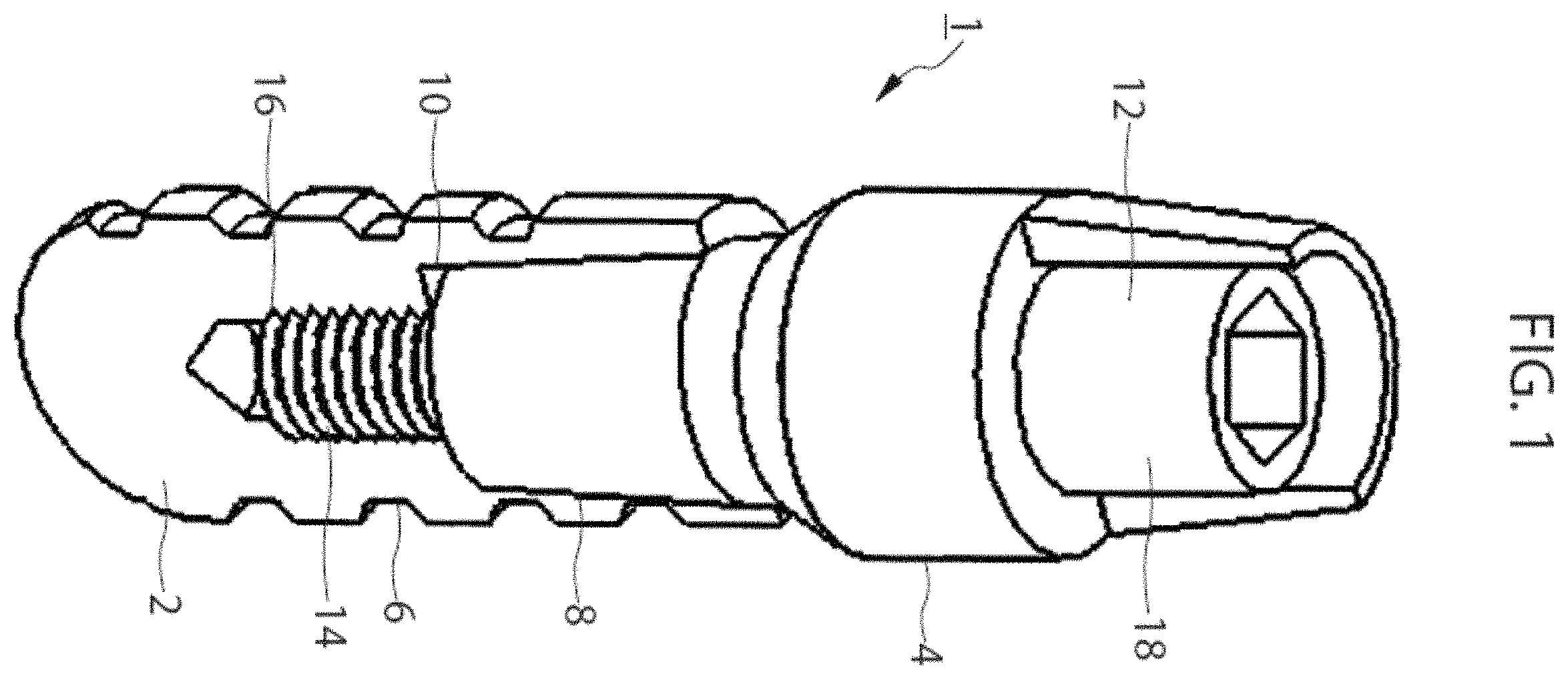 Patent US11793609 Figure 1 – Dental implant
