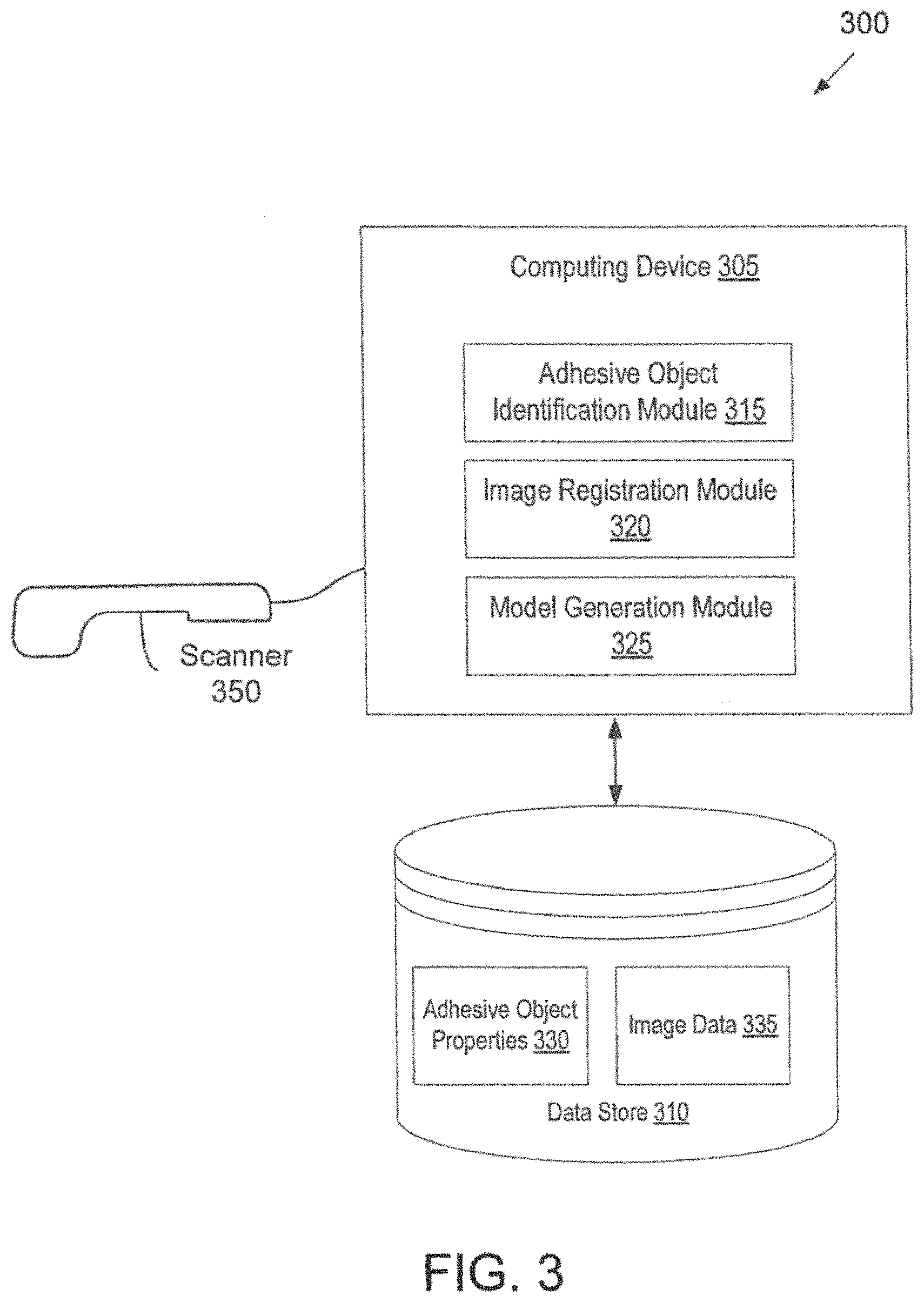 Patent US11793610 Figure 3 – Image registration of intraoral images using non-rigid indicia