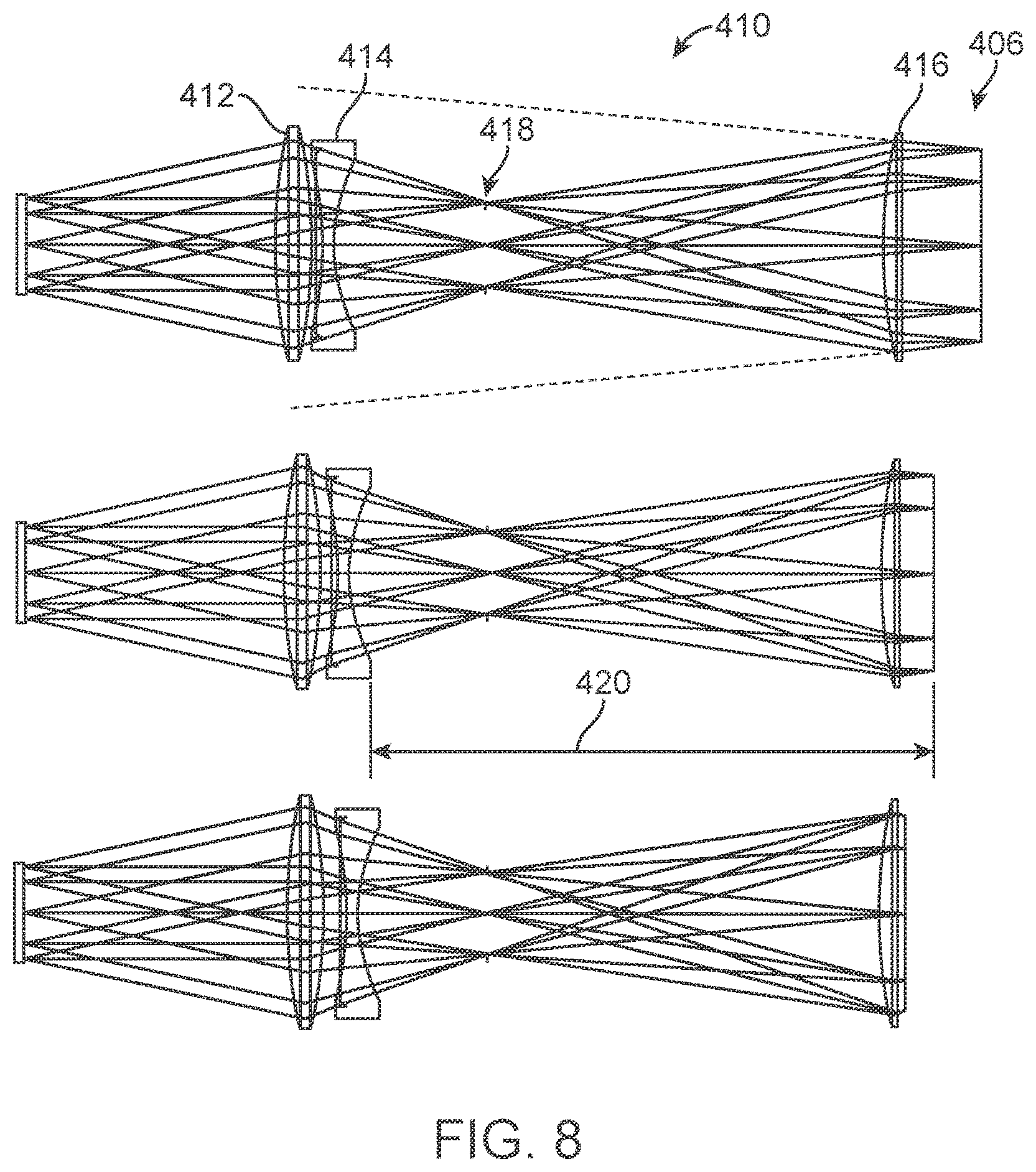 Patent US11793611 Figure 8 – Apparatus for measuring surface topography of a patient's teeth
