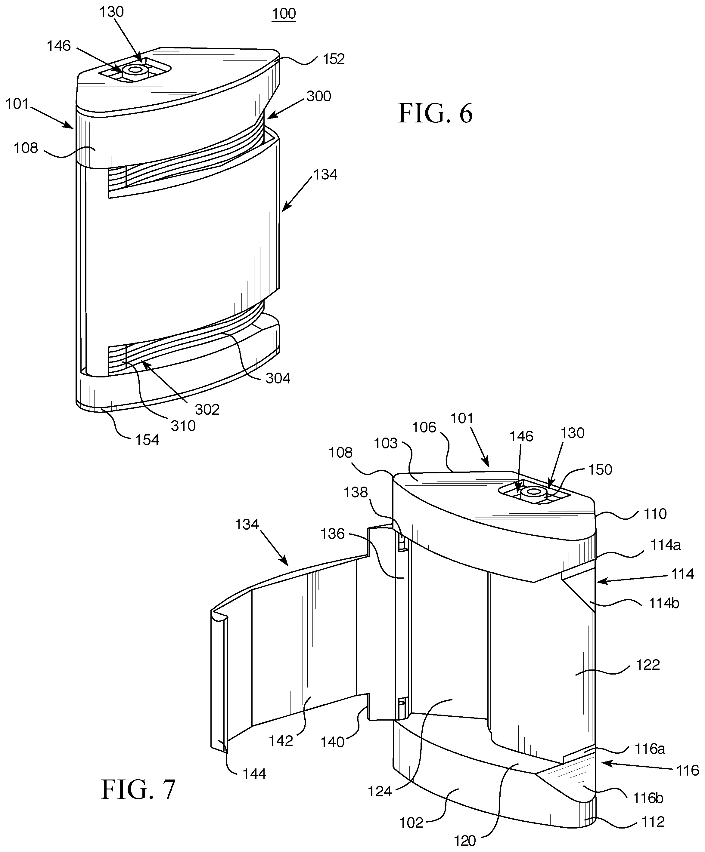 Patent US11793616 Figure 4 – Dispenser for disposable products