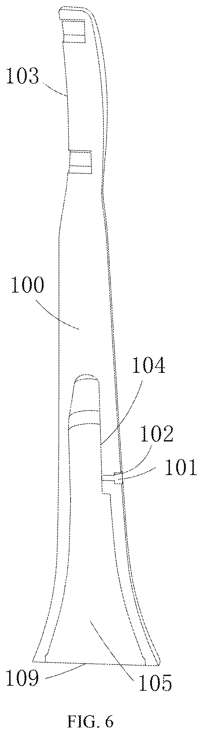Patent US11793618 Figure 6 – Electric toothbrush head