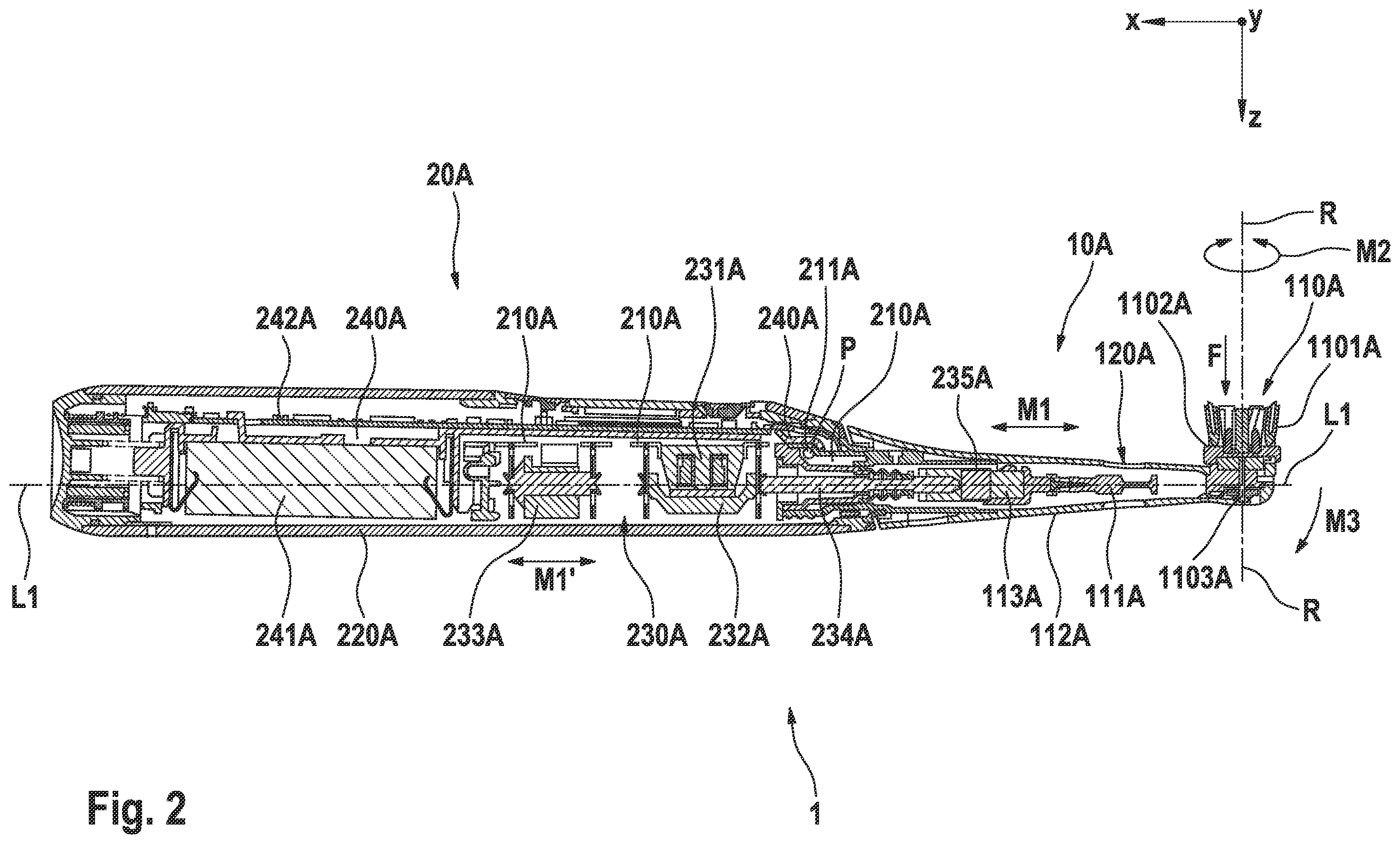 Patent US11793619 Figure 2 – Personal hygiene device