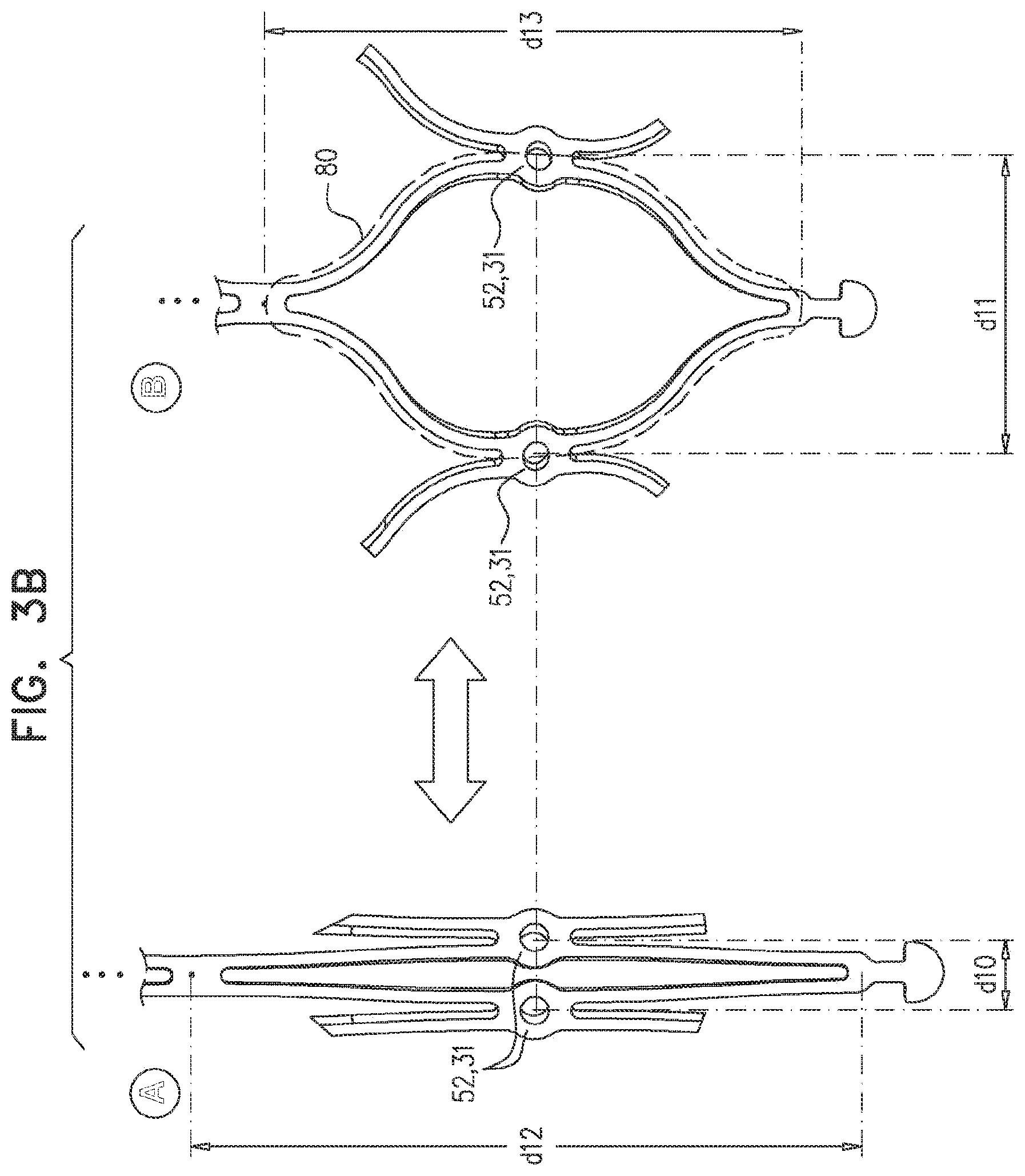 Patent US11793638 Figure 5 – Prosthetic valve with pivoting tissue anchor portions