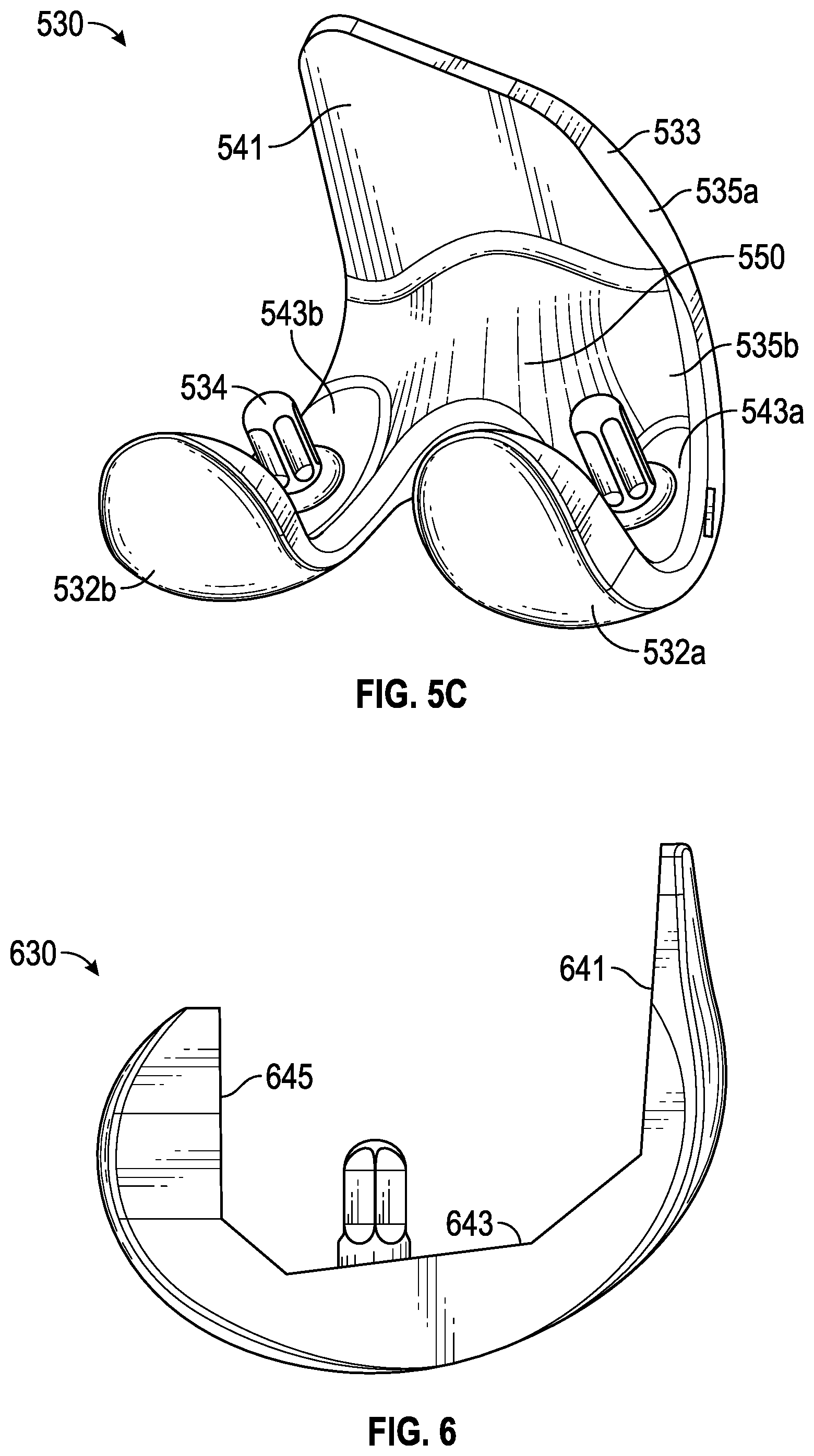 Patent US11793649 Figure 8 – Femoral component for bone conservation