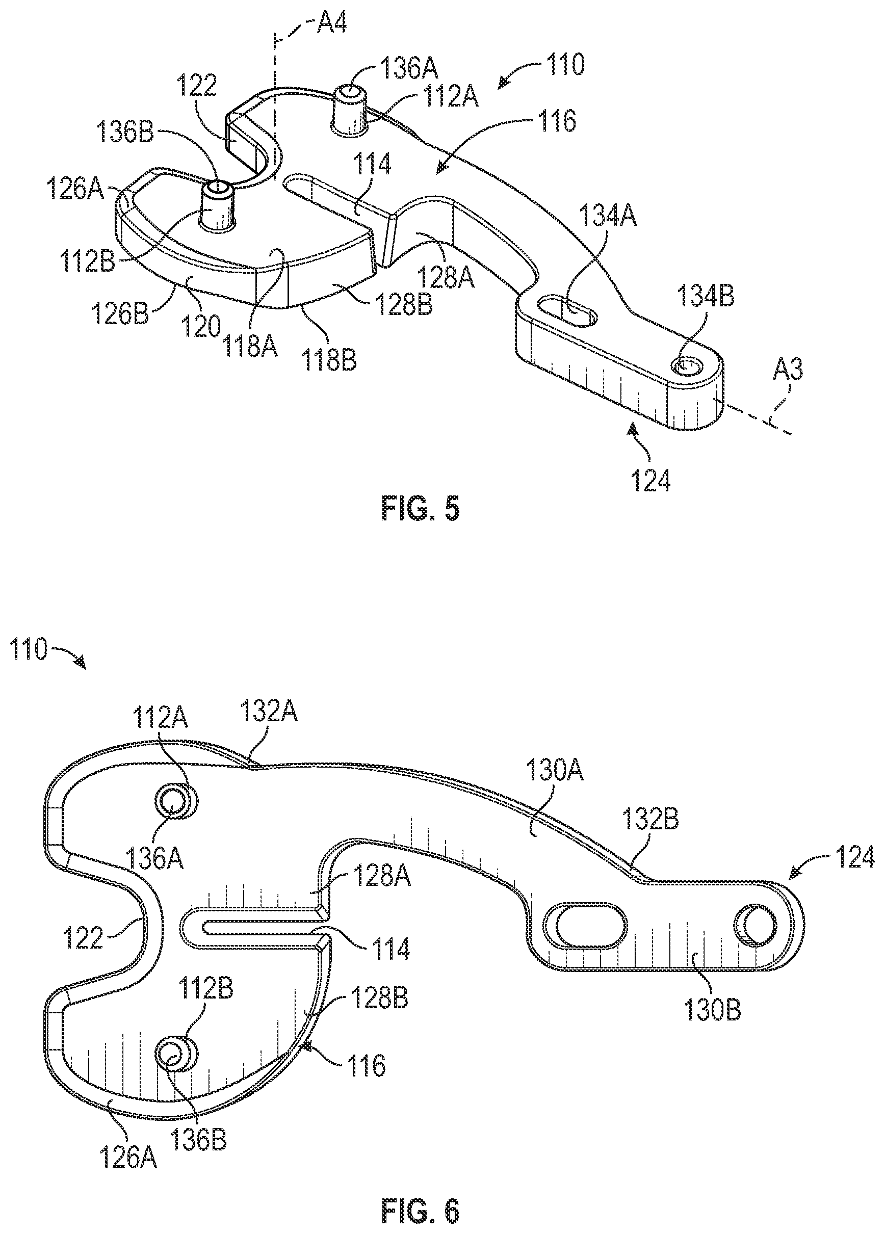 Patent US11793650 Figure 6 – Prosthetic knee implant systems and methods with linked tibial rotation