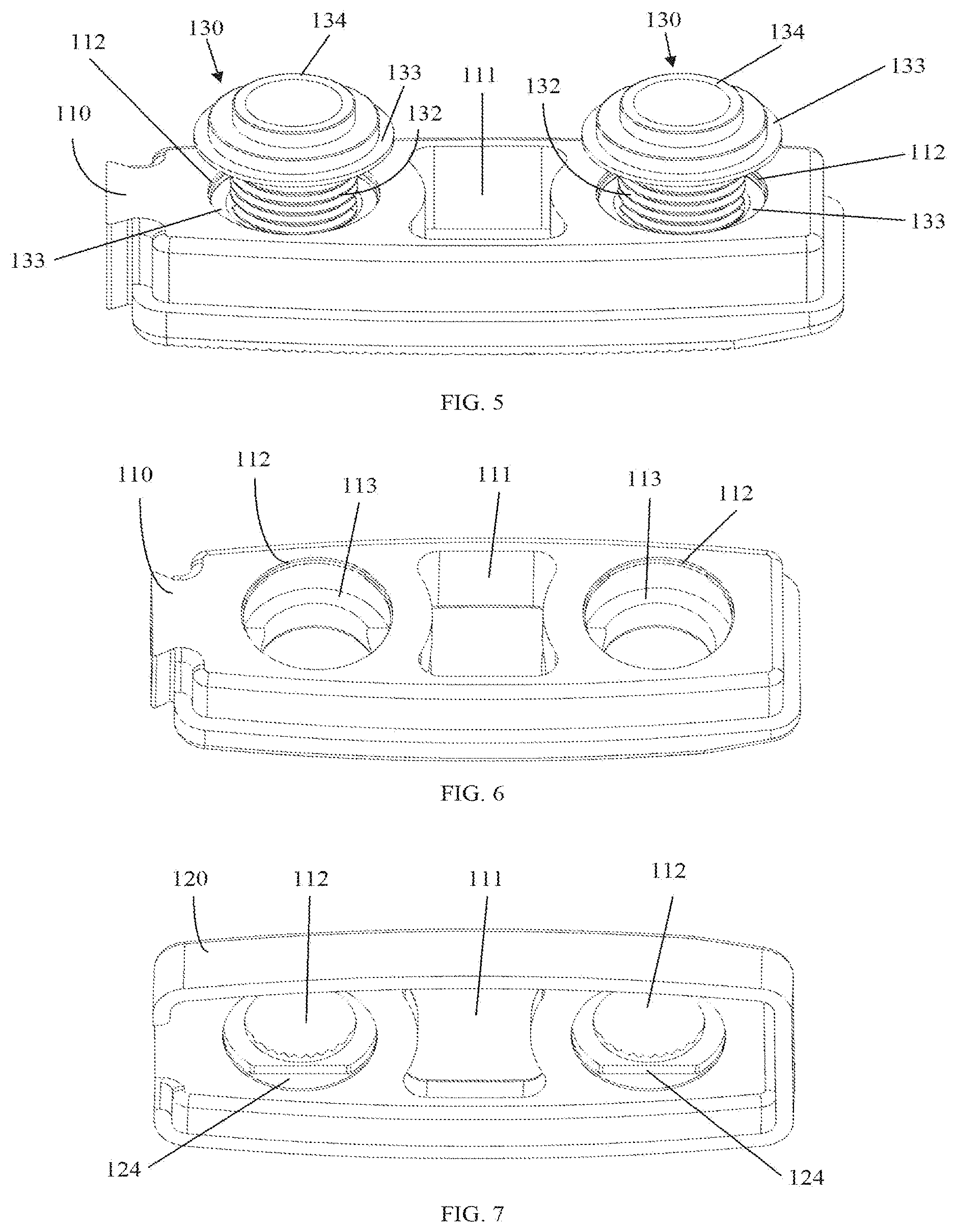 Patent US11793653 Figure 3 – Multiple spindle adjustable interbody fusion devices and methods of use