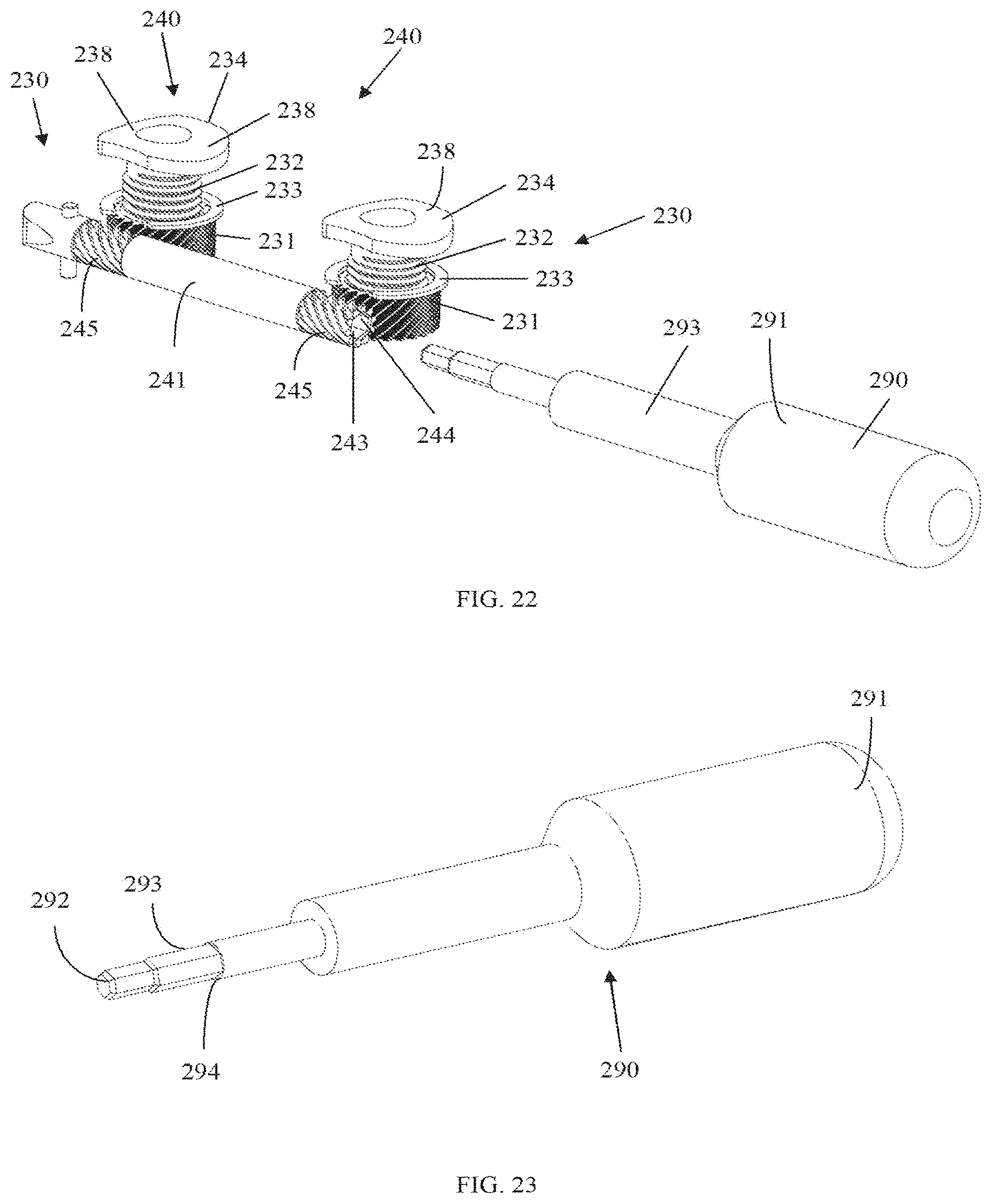 Patent US11793653 Figure 9 – Multiple spindle adjustable interbody fusion devices and methods of use