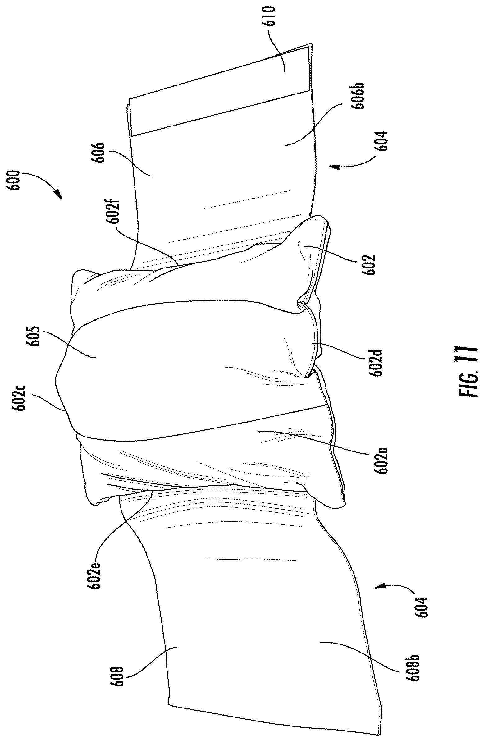 Patent US11793661 Figure 11 – Cushioned support system for heel ulcer prevention