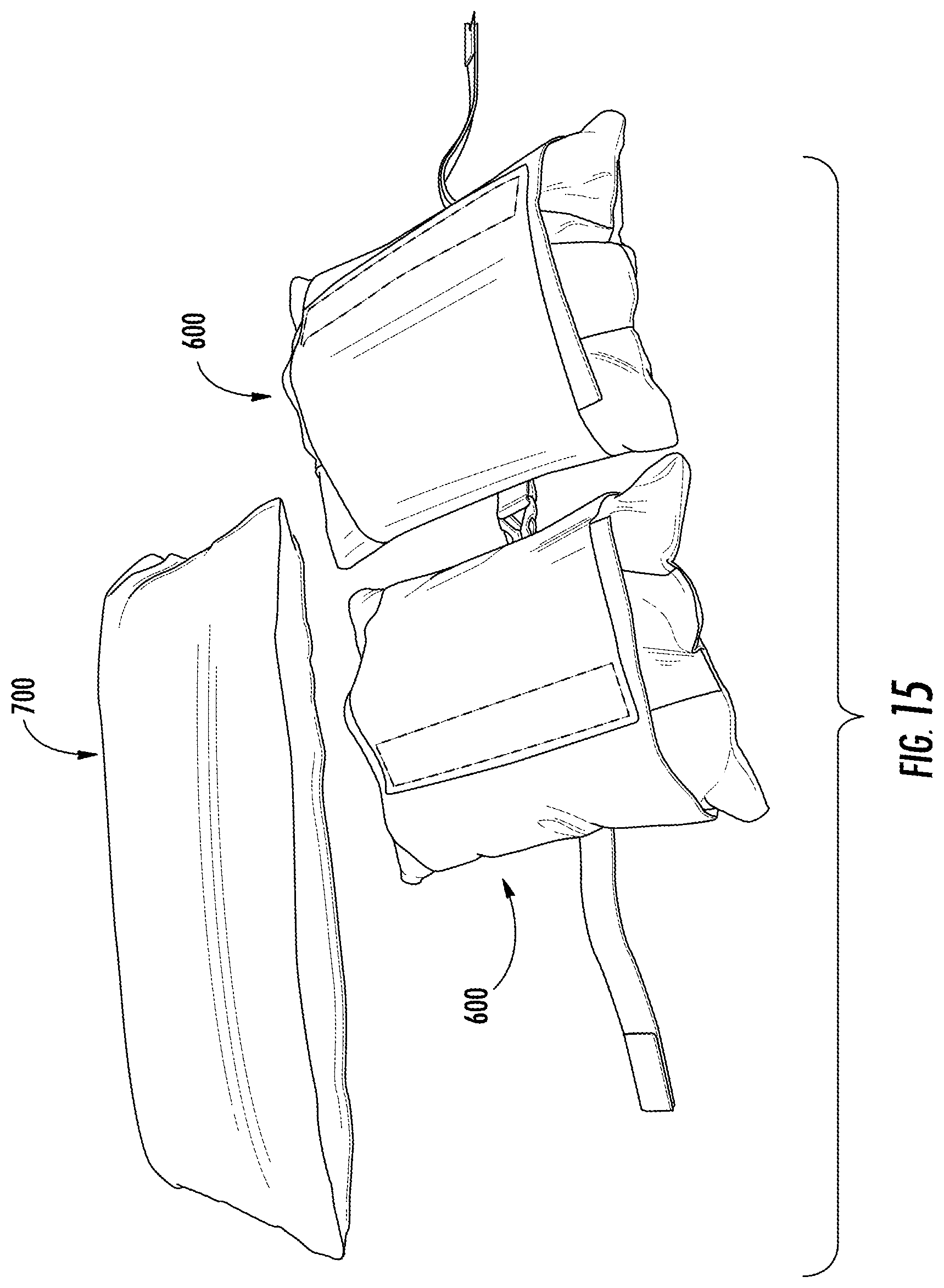Patent US11793661 Figure 15 – Cushioned support system for heel ulcer prevention