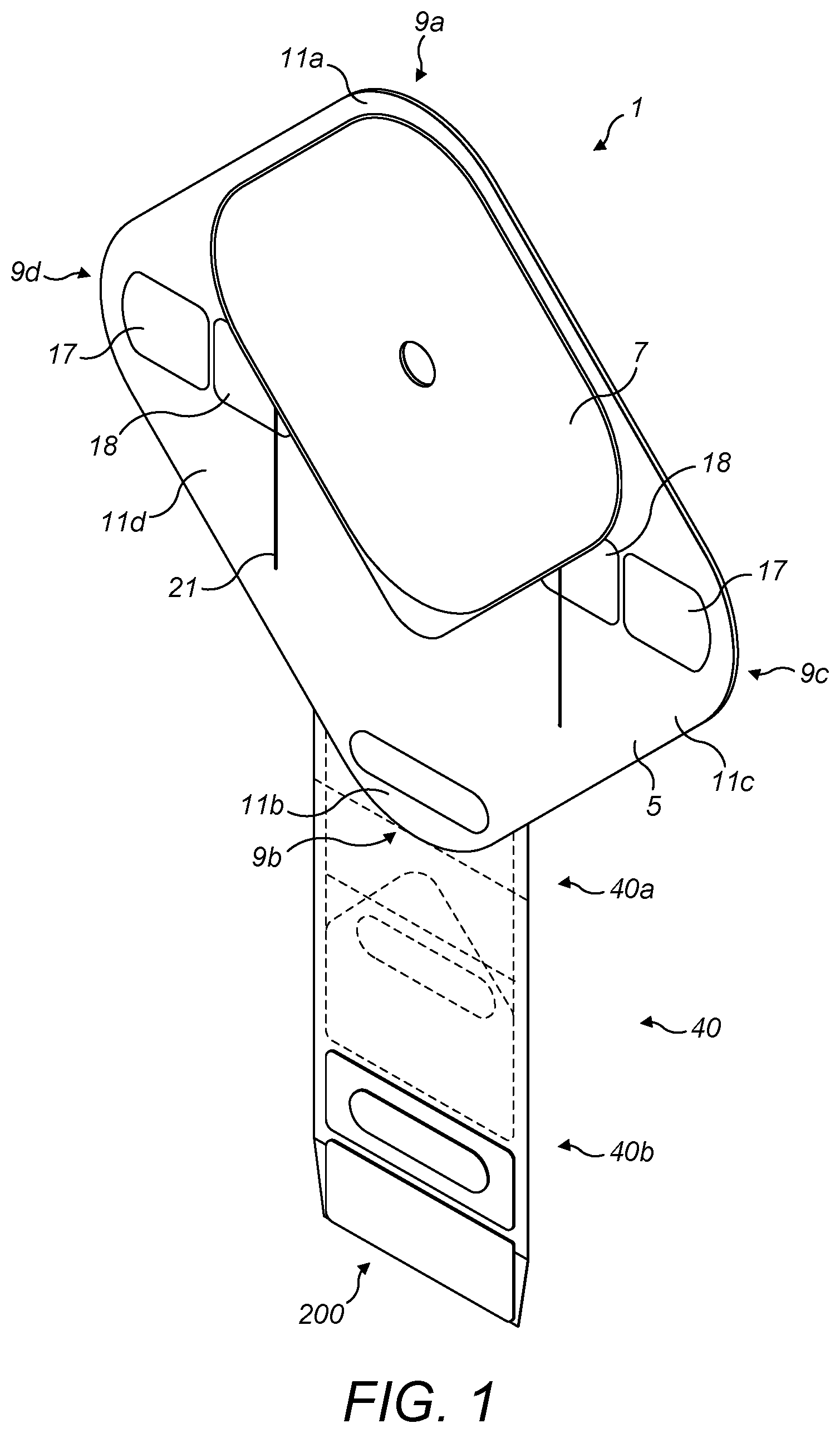 Patent US11793662 Figure 1 – Ostomy appliance