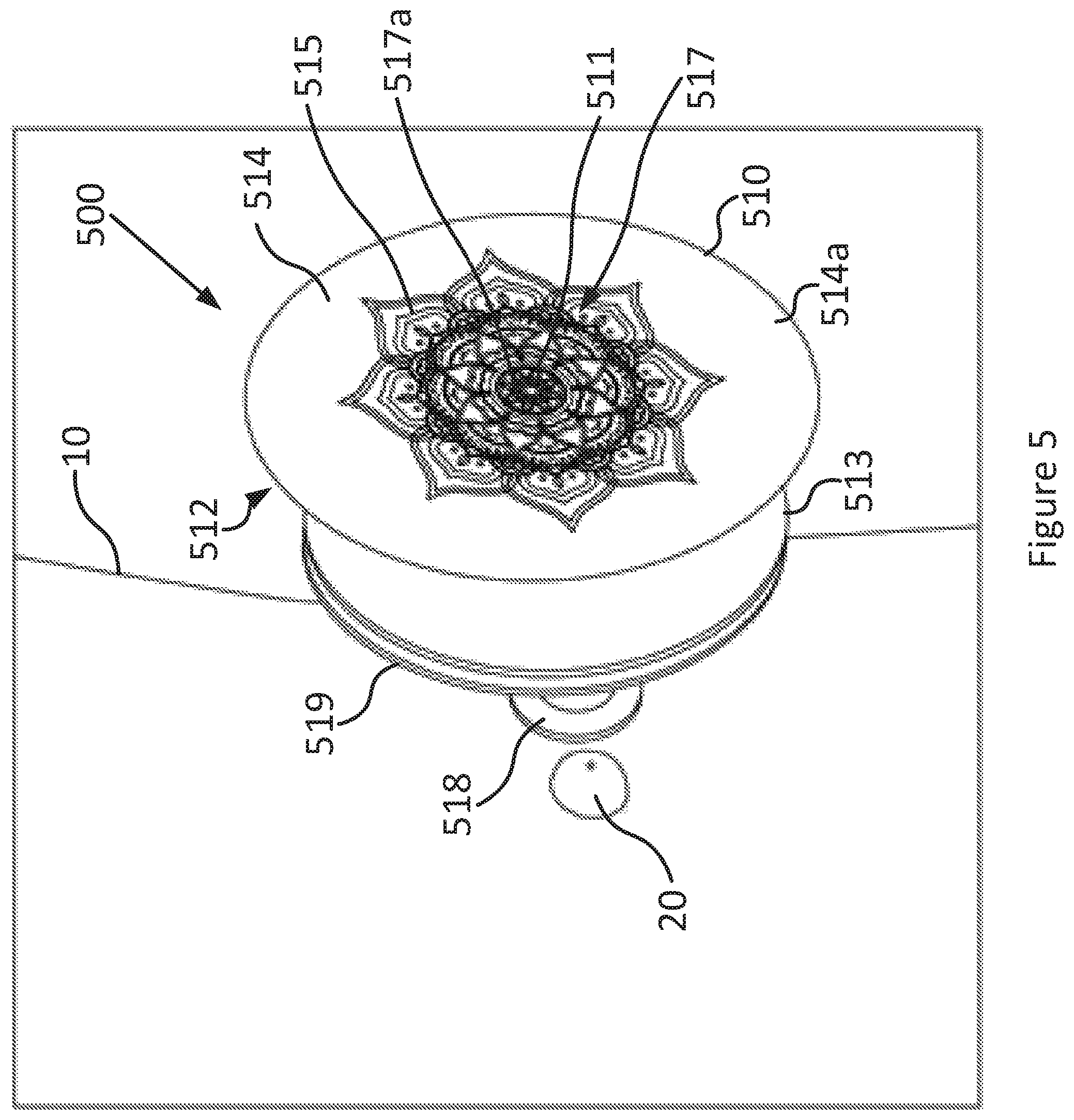 Patent US11793663 Figure 5 – Dressing for concealing a structure on a human body