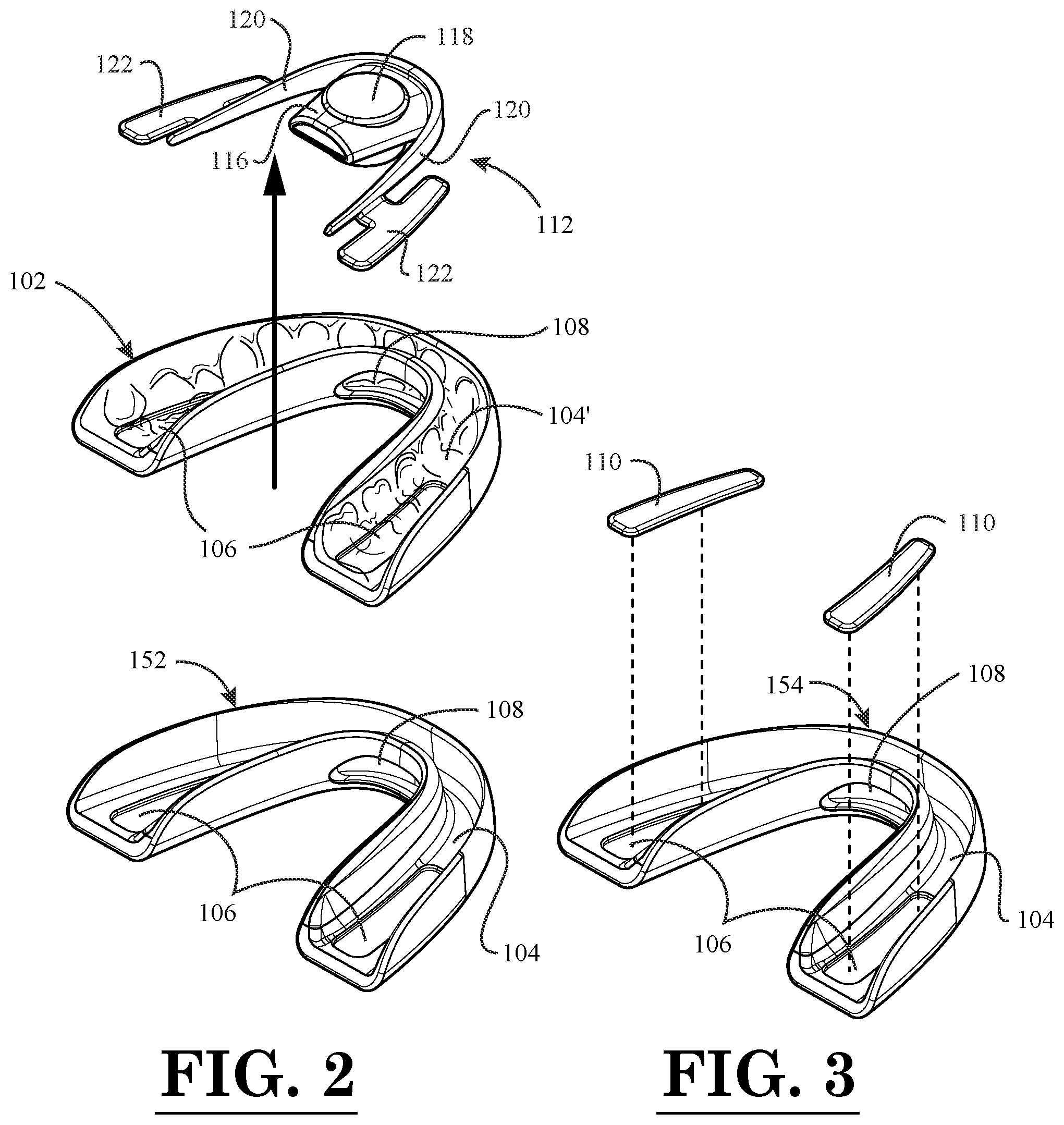 Patent US11793664 Figure 2 – Bruxism mouth guard device