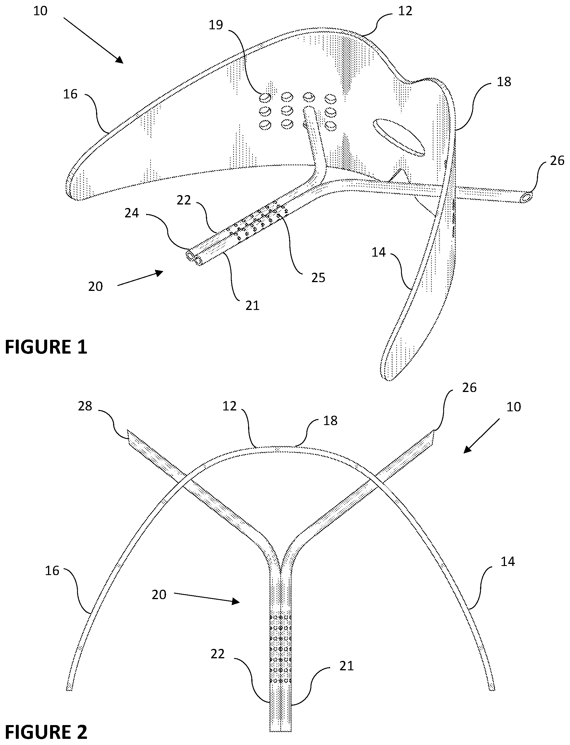 Patent US11793665 Figure 1 – Vented dental appliance for bruxism relief