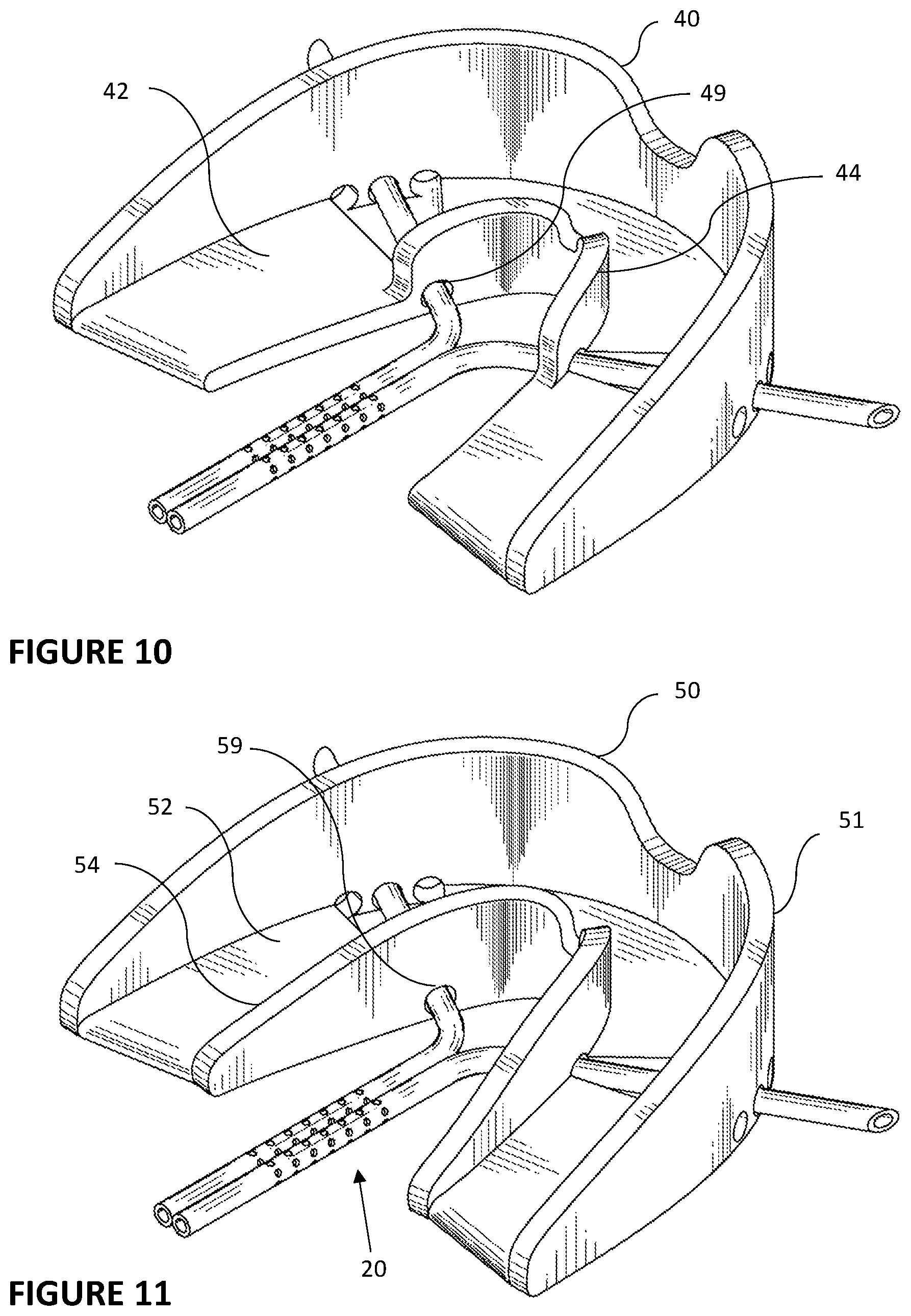 Patent US11793665 Figure 5 – Vented dental appliance for bruxism relief