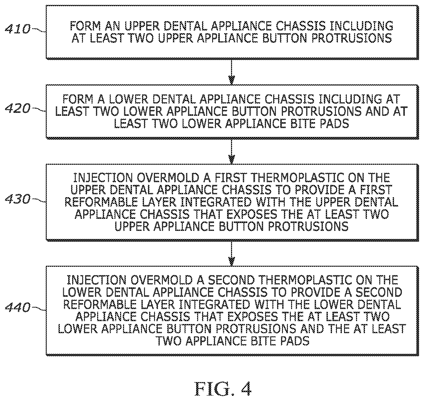 Patent US11793668 Figure 4 – Thermoplastic dental appliance system and method