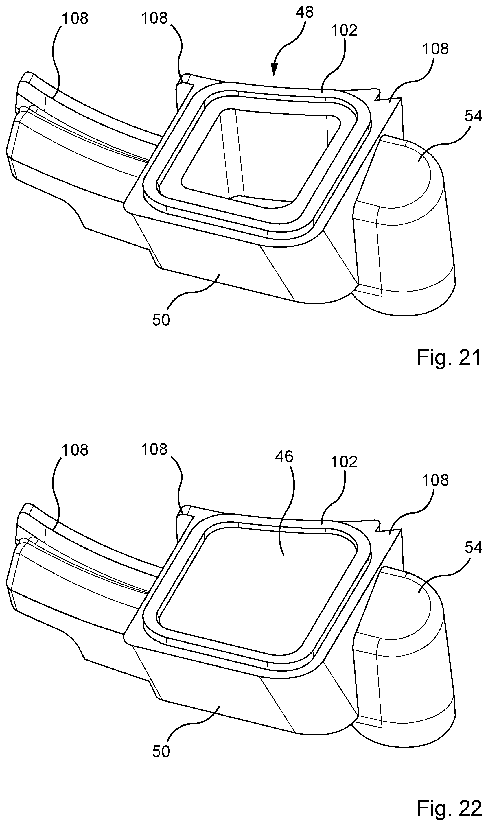 Patent US11793677 Figure 12 – Patient interface system, method for coupling a patient interface to a patient interface holder, patient interface, and patient interface holder